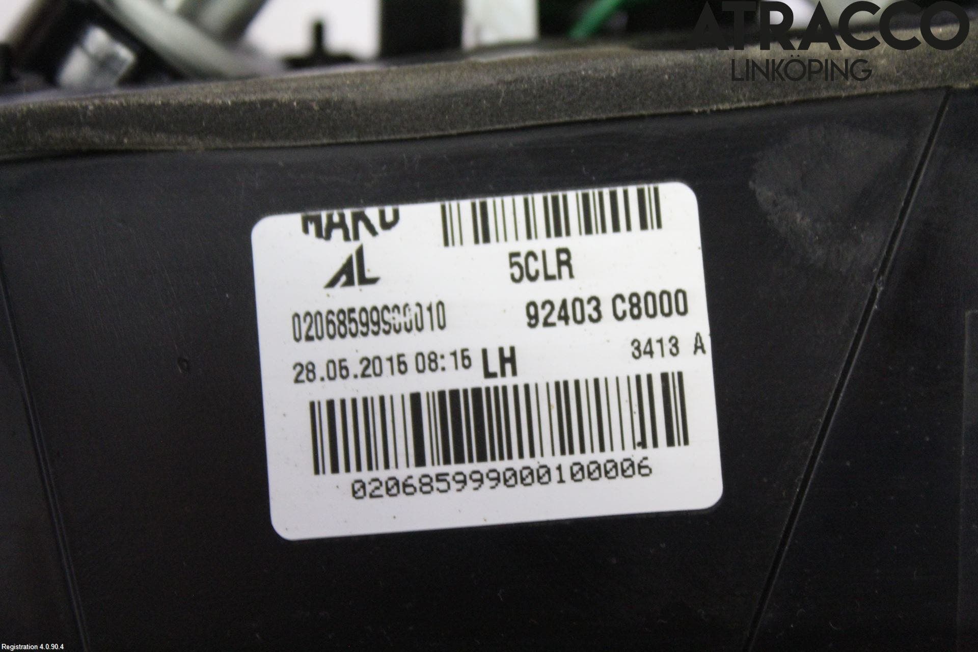 Hyundai i20 GB 15-20 Bakljus Lucka Vä