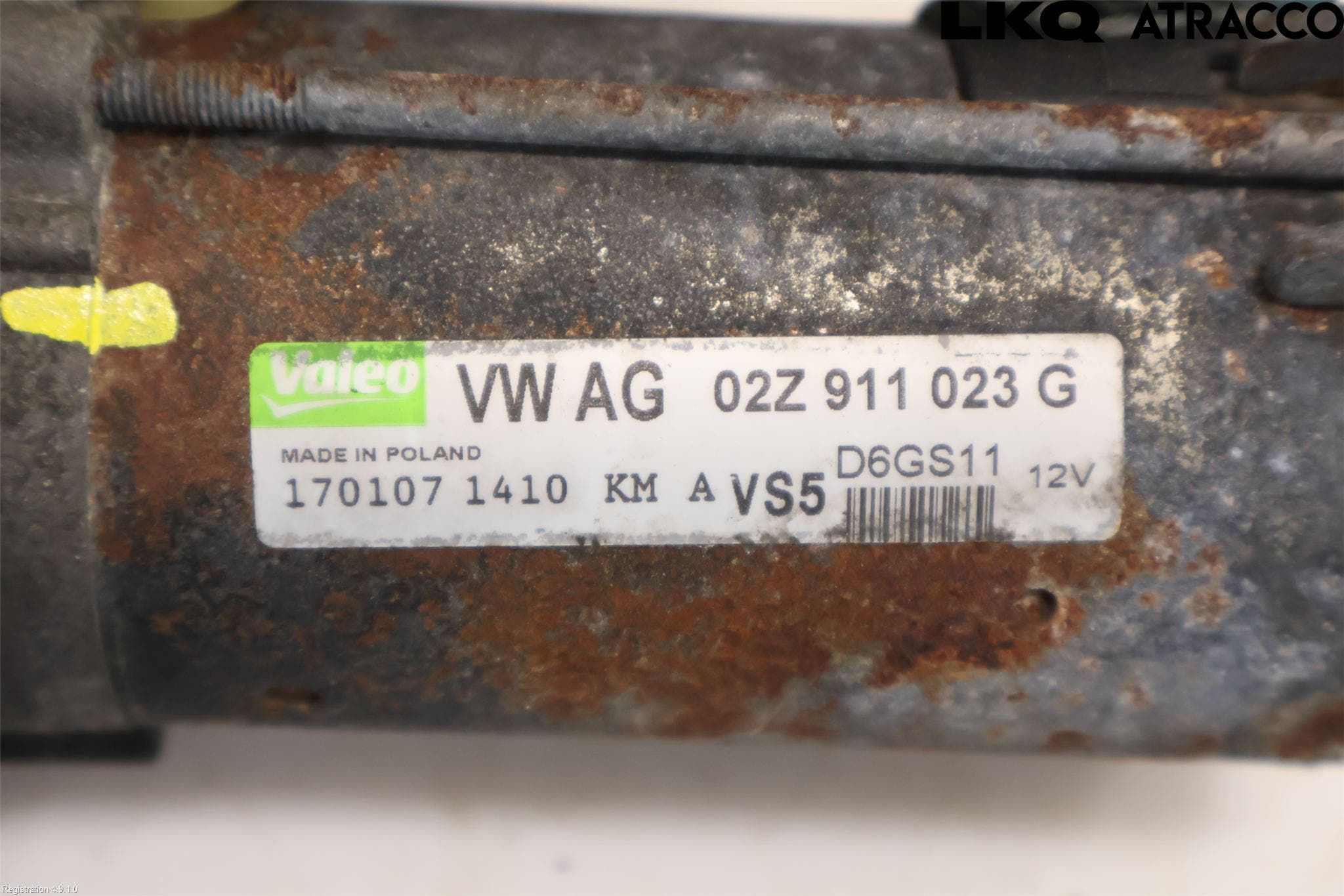 Volkswagen VW EOS 06-10 Startmotor