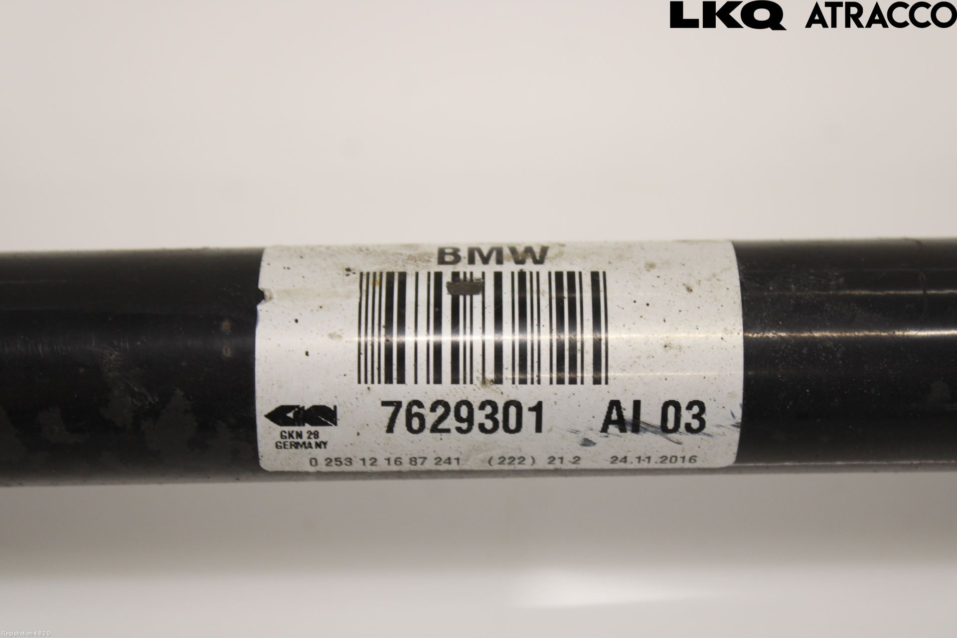 BMW 1 F20/F21 11-19 Drivaxel Bak Vänster