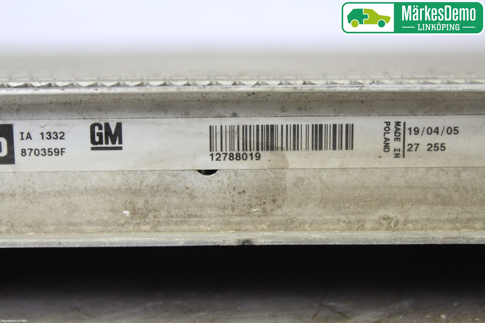 Saab 9-3 VER 2 Laddluft-Intercooler Kyl