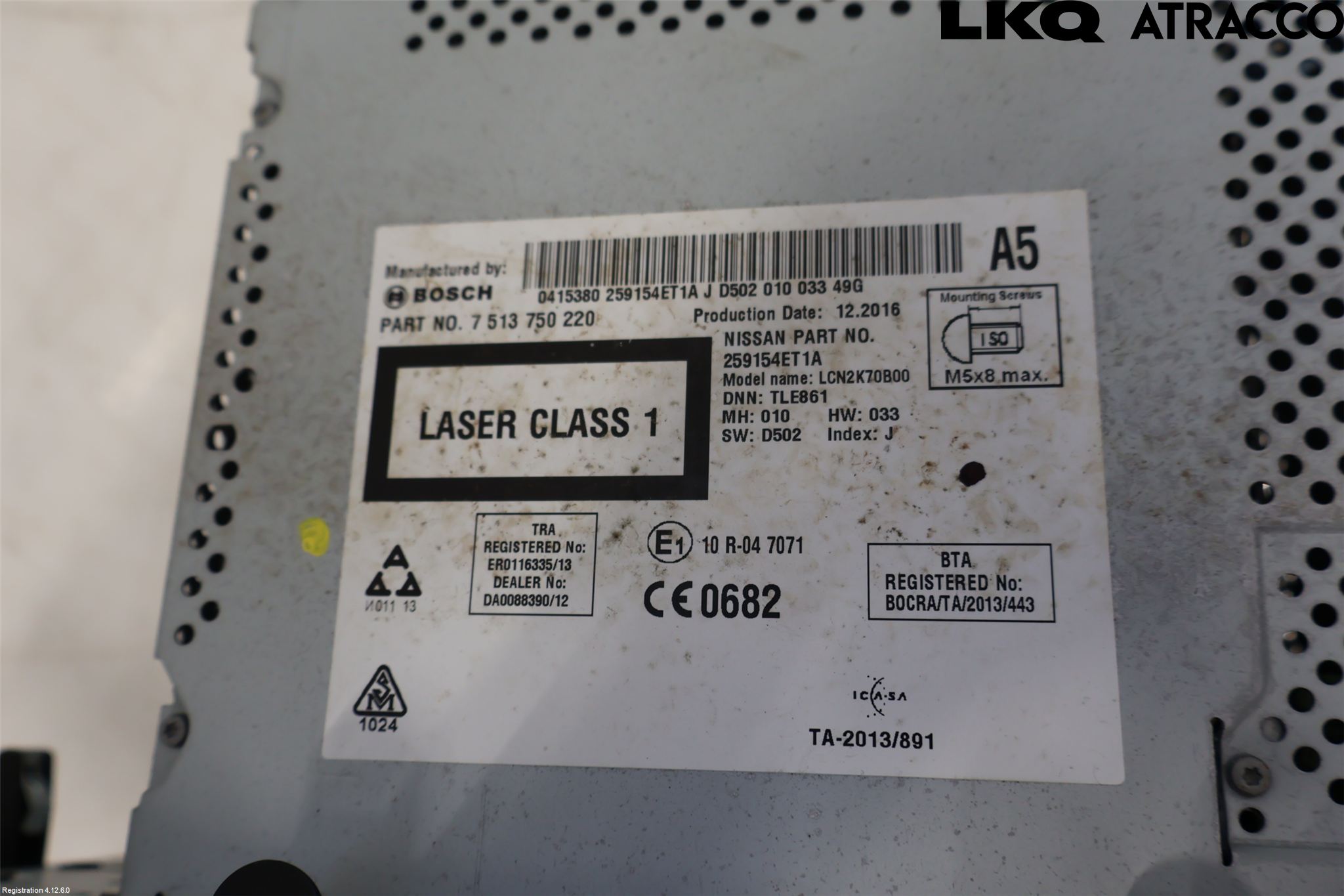 Nissan QASHQAI 14-17 Cd Radio - Multimediapanel
