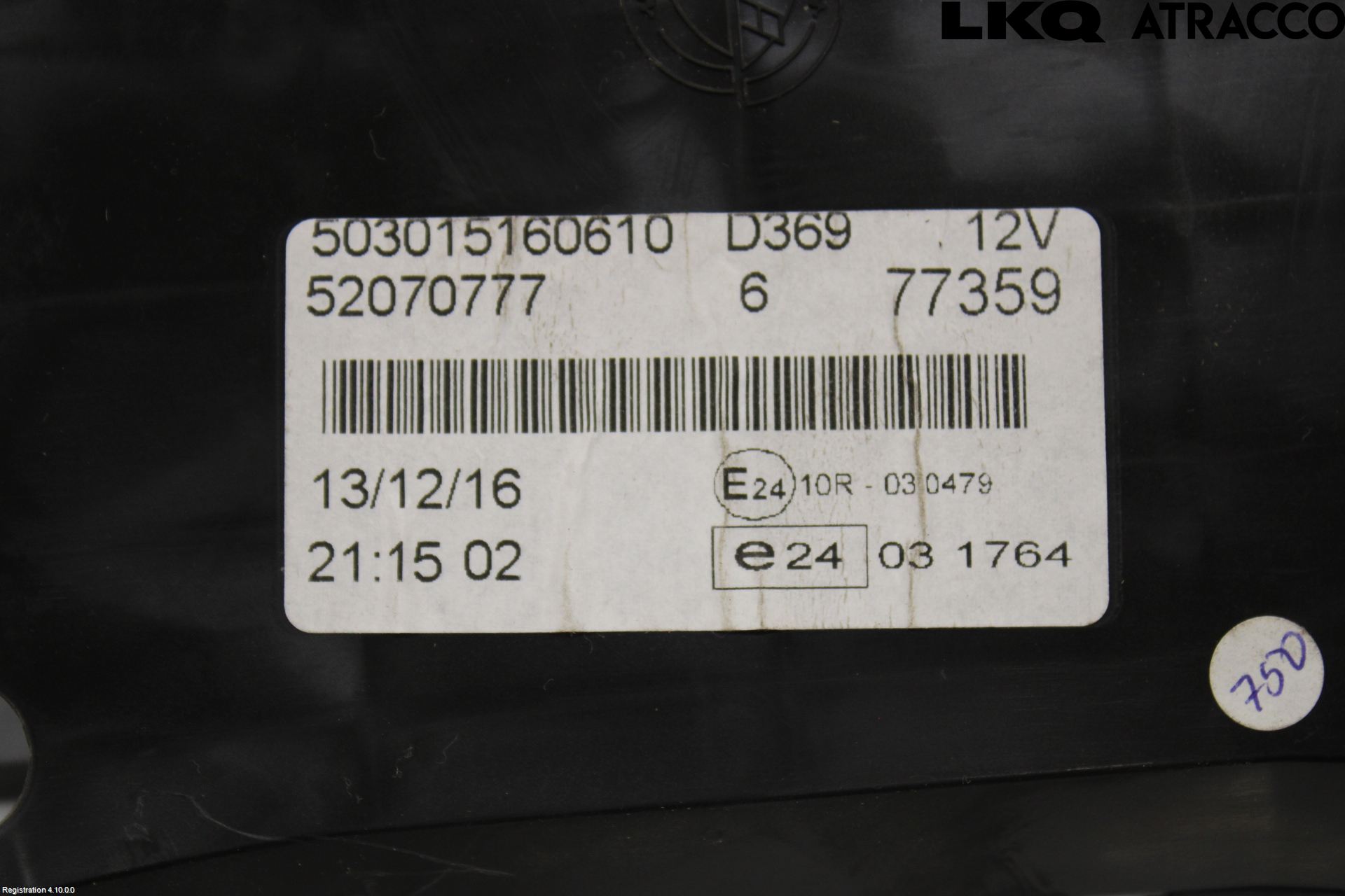 Opel COMBO D 12-18 Instrument Komb