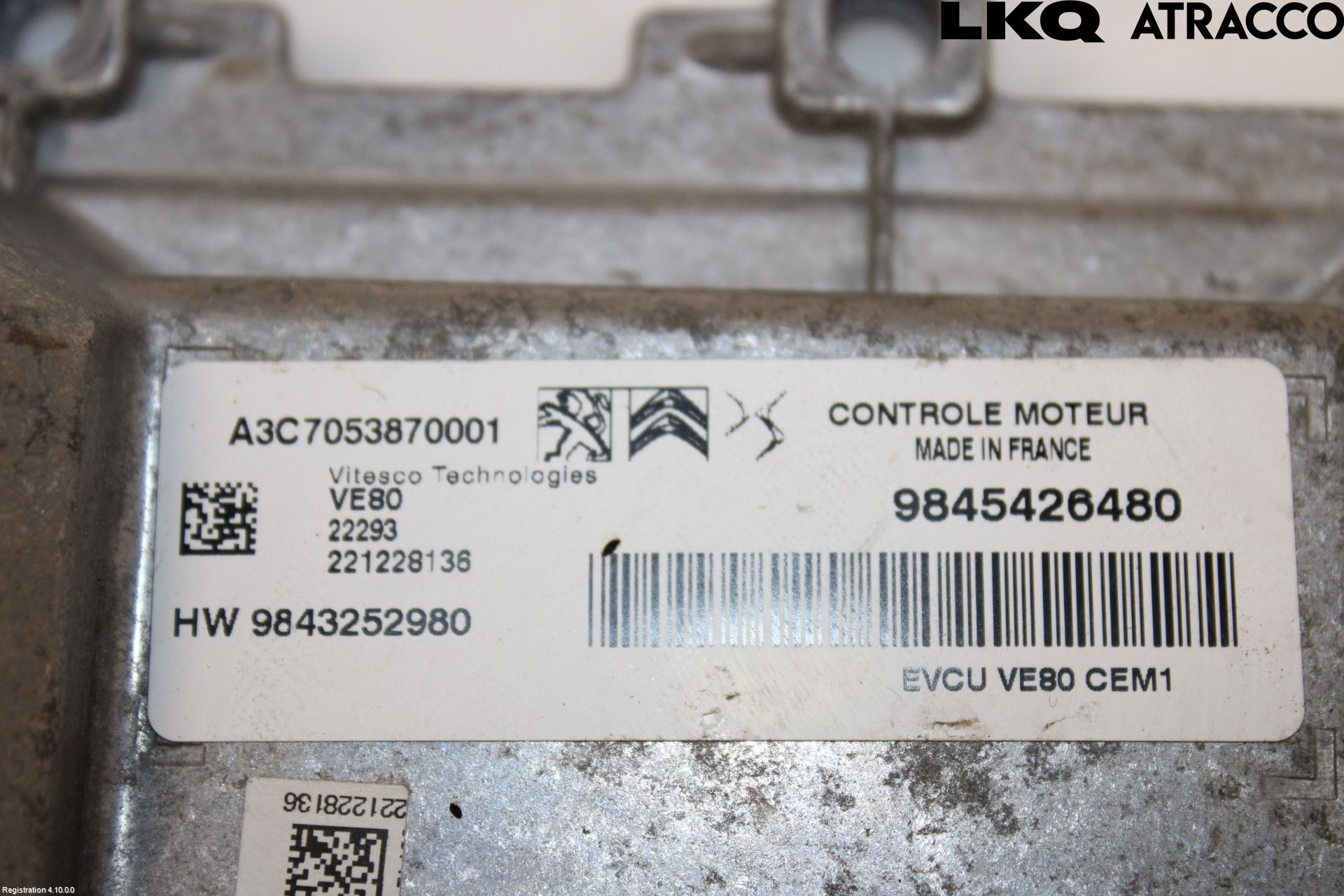 Peugeot EXPERT/E-EXPERT 17- Styrenhet Elmotor