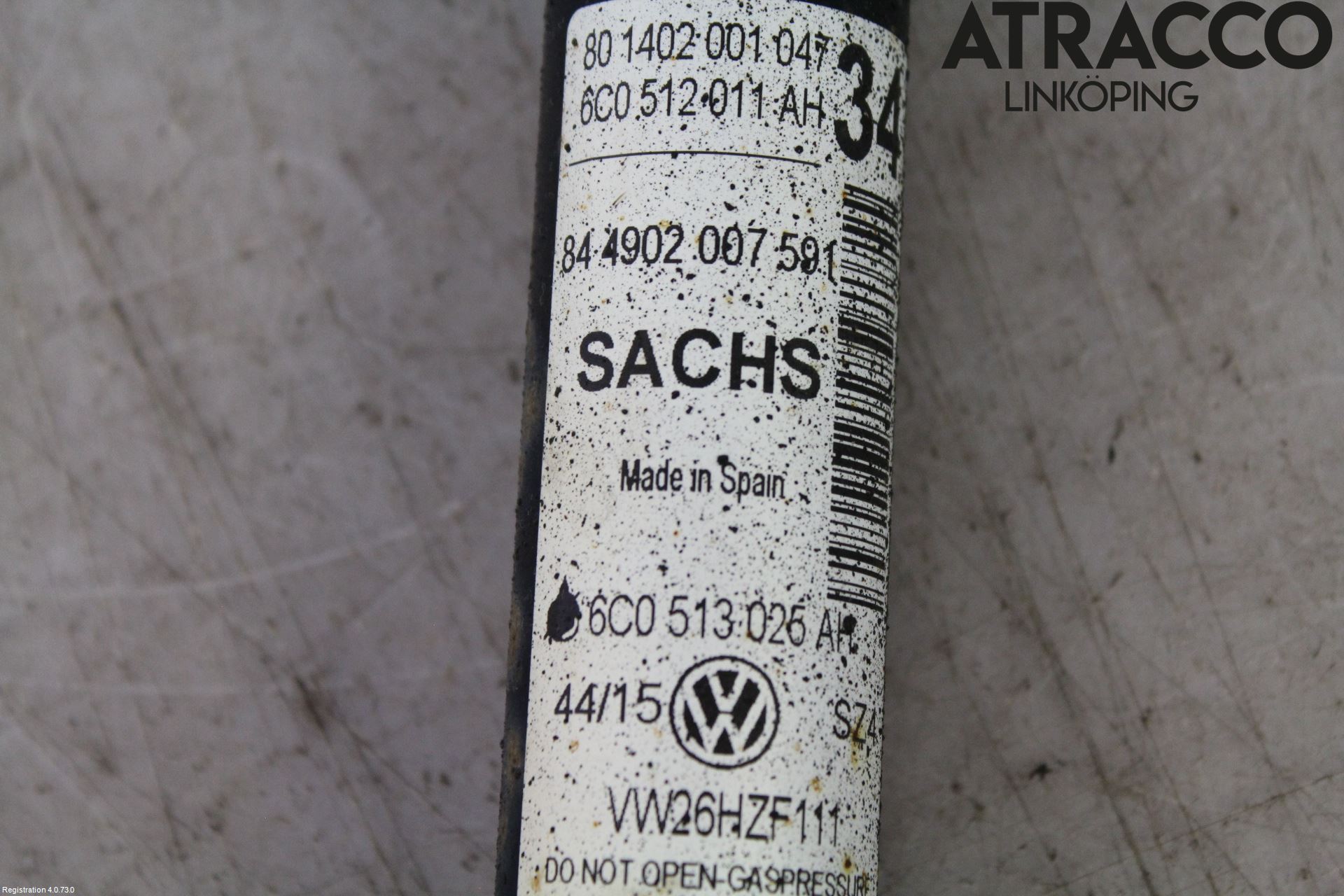 Volkswagen VW POLO 10-17 Stötdämpare Bak