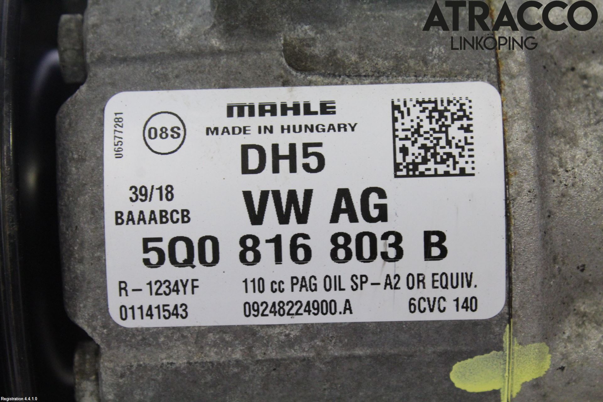 Volkswagen VW GOLF / E-GOLF VII 13-20 Ac Kompressor