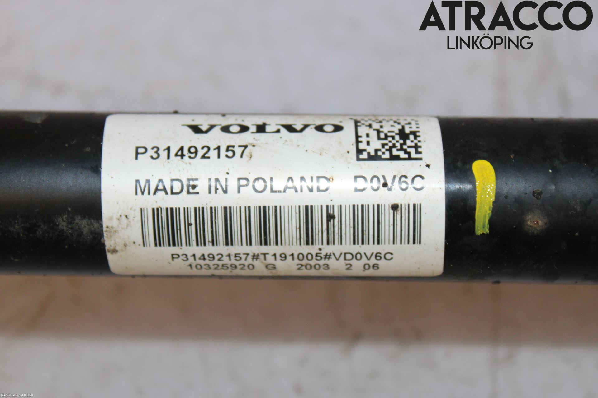 Volvo XC60 18- Drivaxel Bak Vänster