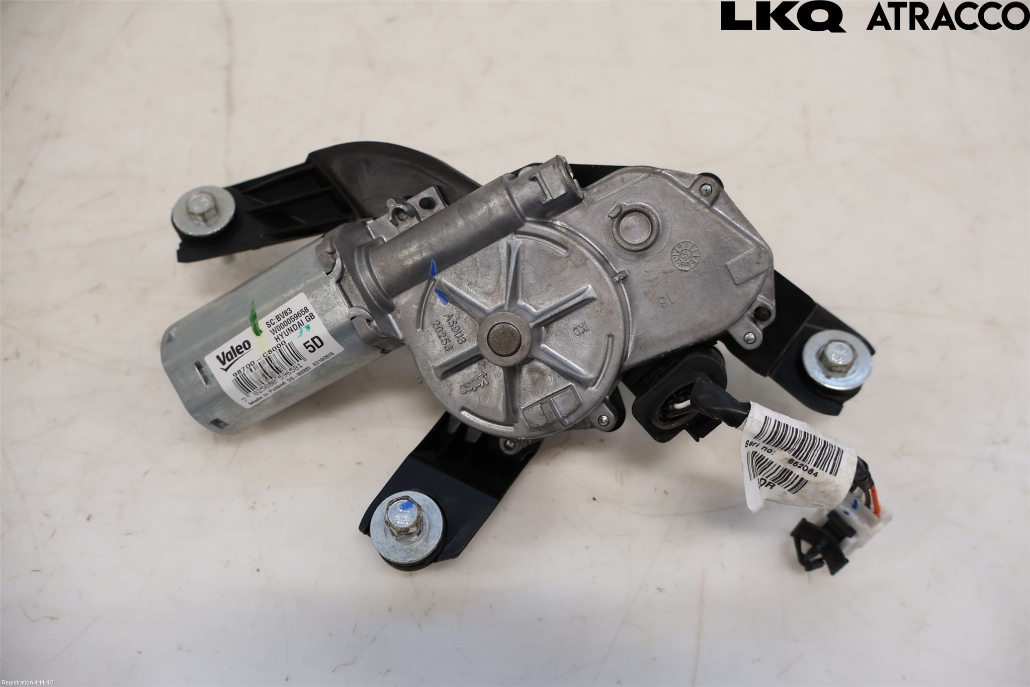 Hyundai i20 GB 15-20 Torkarmotor Baklucka