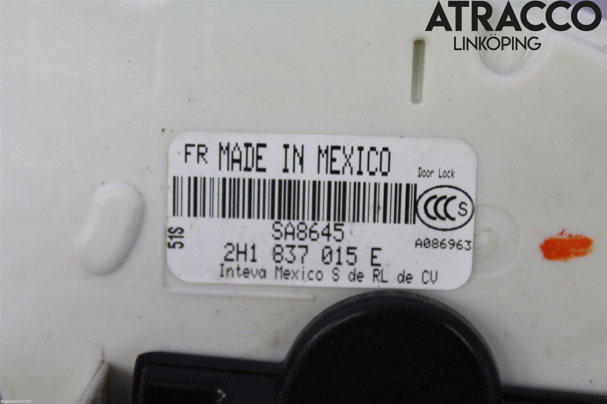 Volkswagen VW AMAROK 2H 10-22 Låskista-Dörrlås