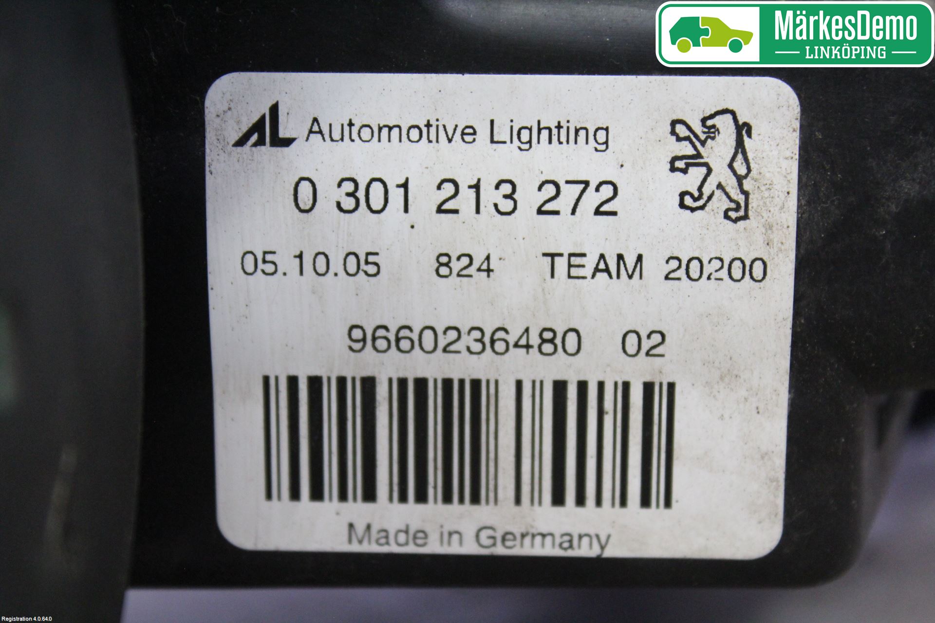 Peugeot 407 Strålkastare Höger