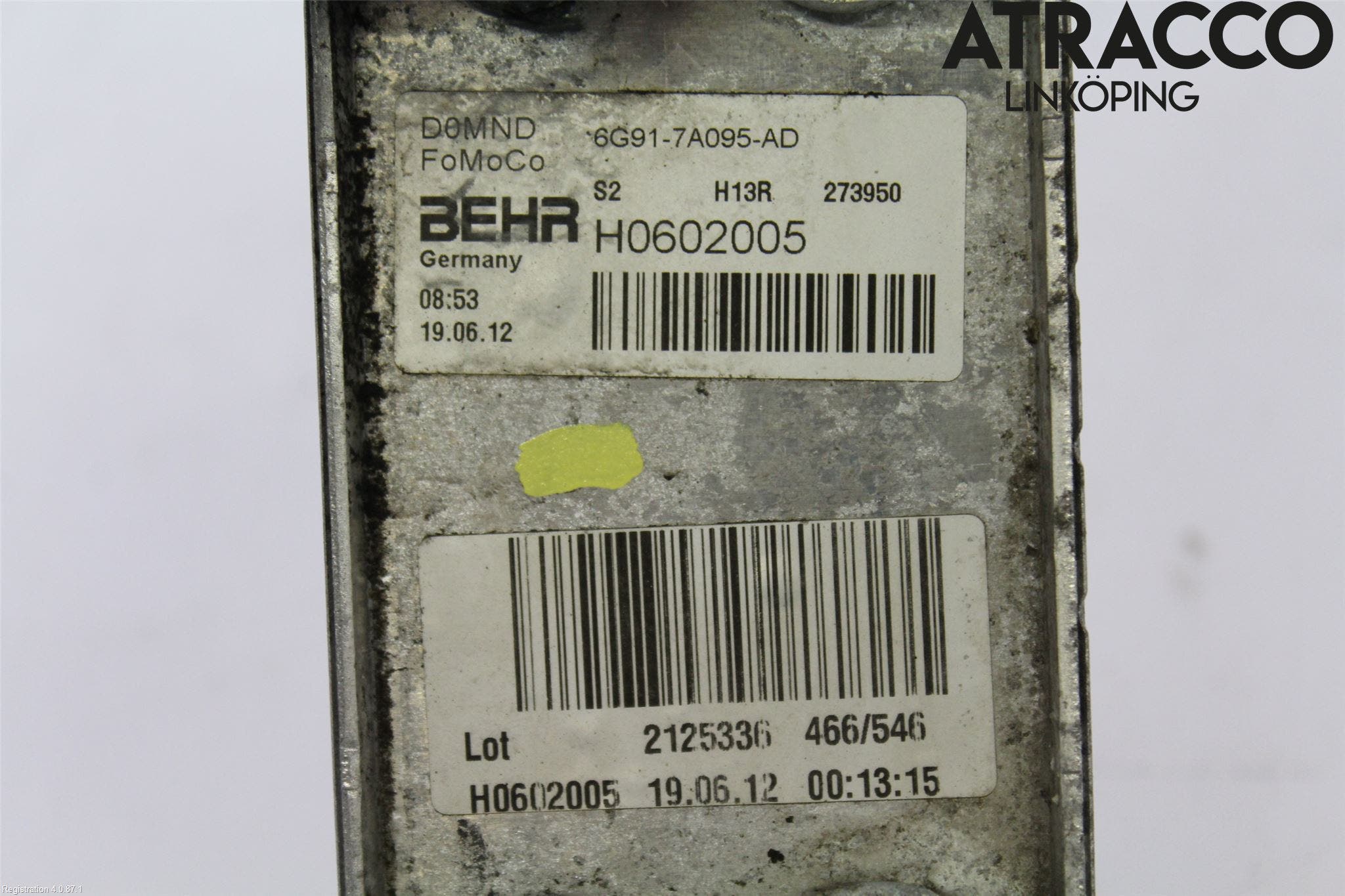 Volvo XC60 09-13 Oljekylare Motor