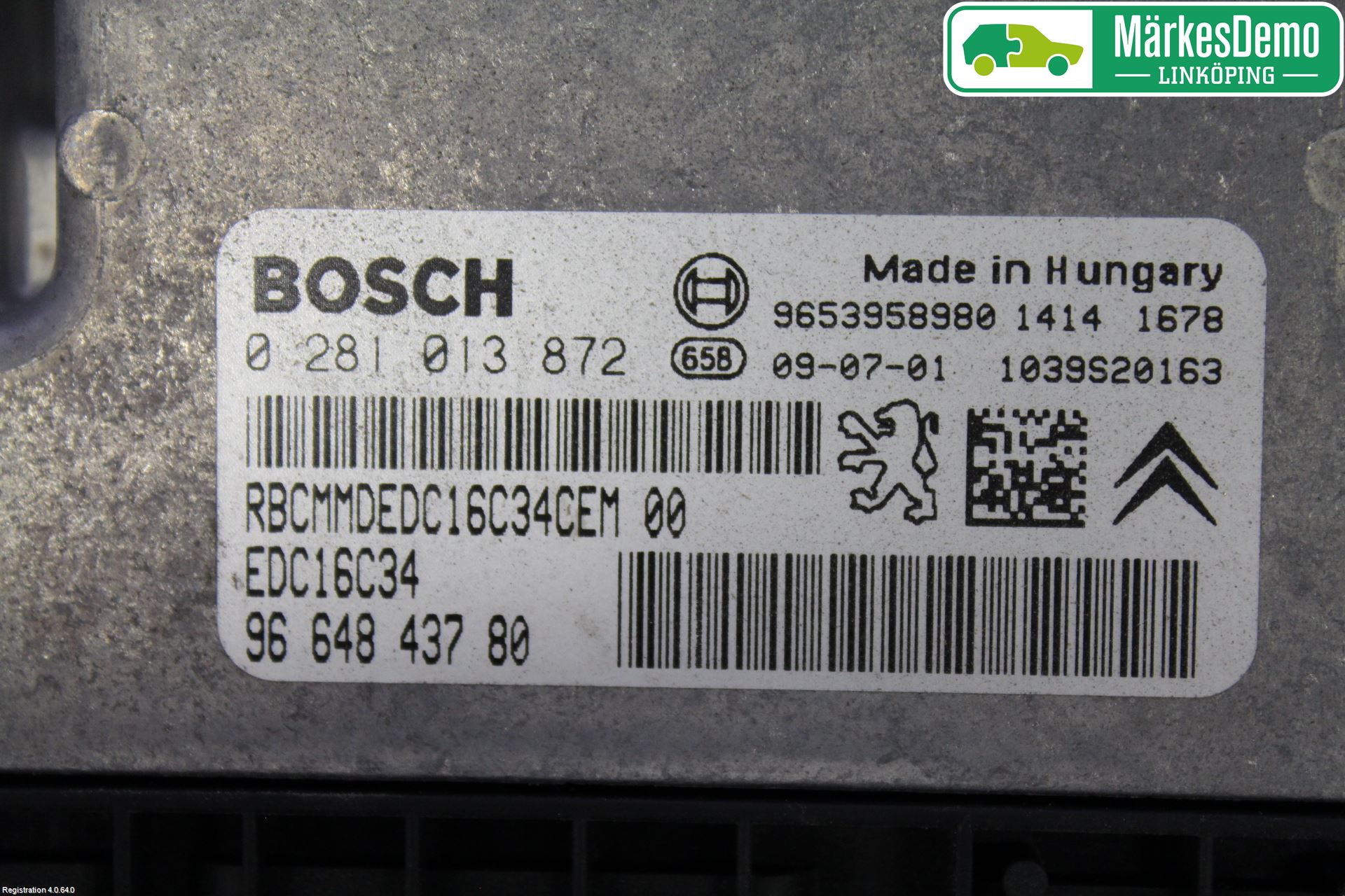 Peugeot PARTNER 08-15 Styrenhet Insprut Bensin