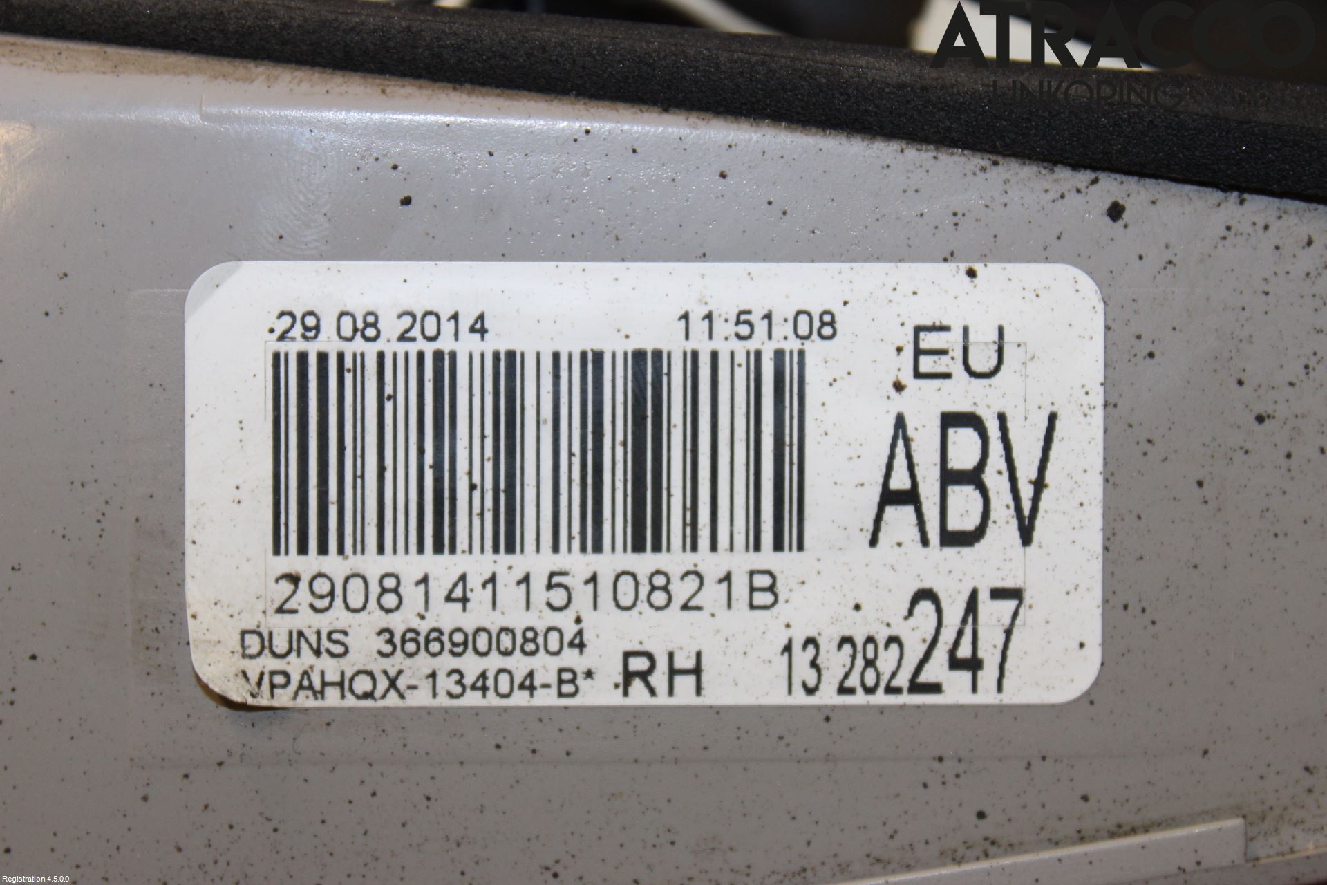Opel ASTRA J 10-15 Bakljus Lucka Hö