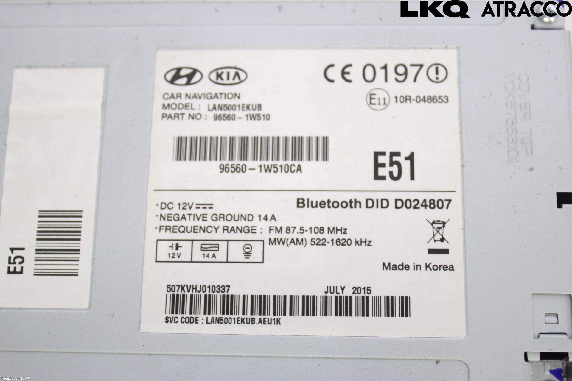 Kia RIO 12-16 Cd Radio - Multimediapanel