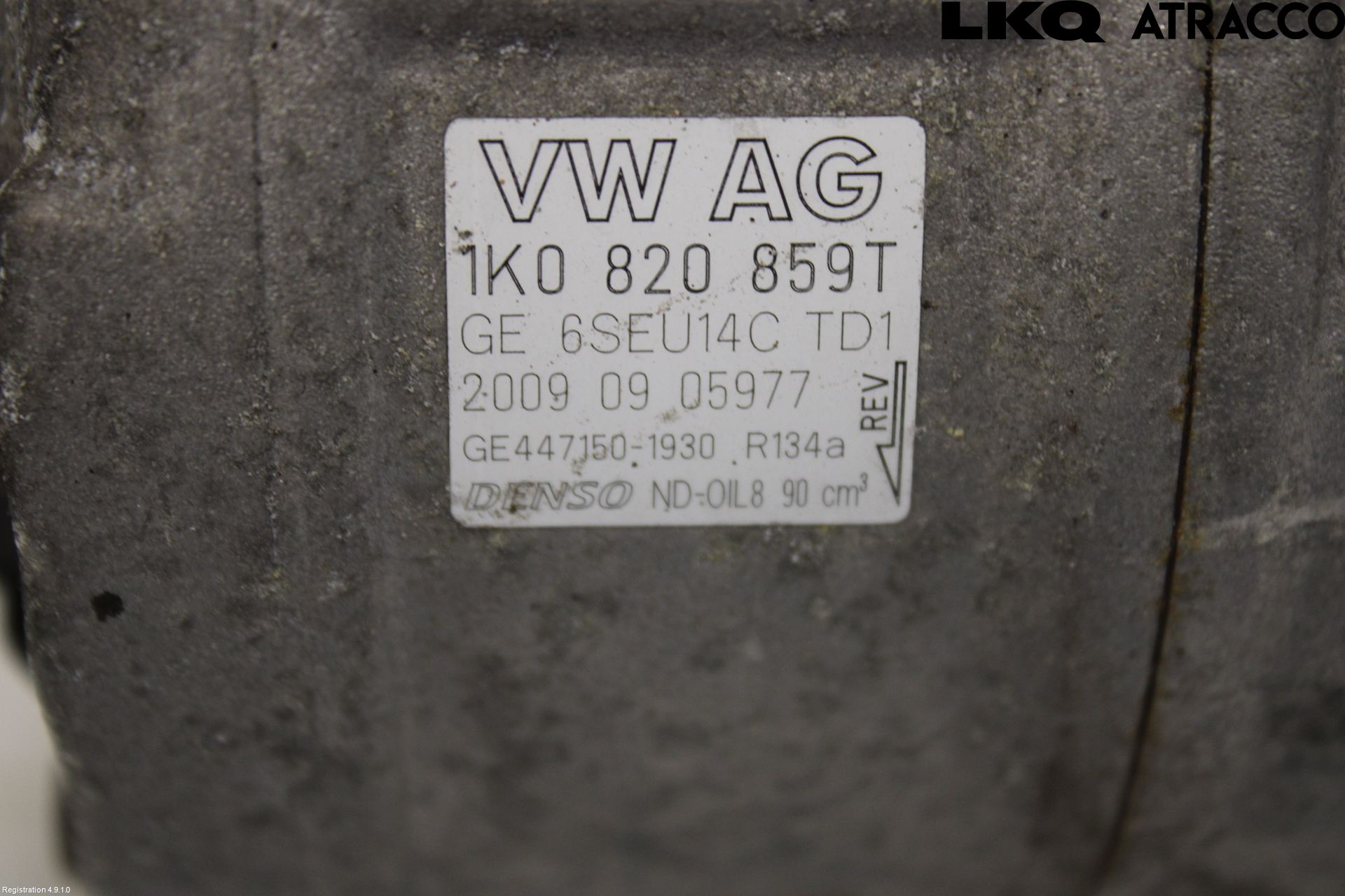 Volkswagen VW GOLF VI 09-13 Ac Kompressor