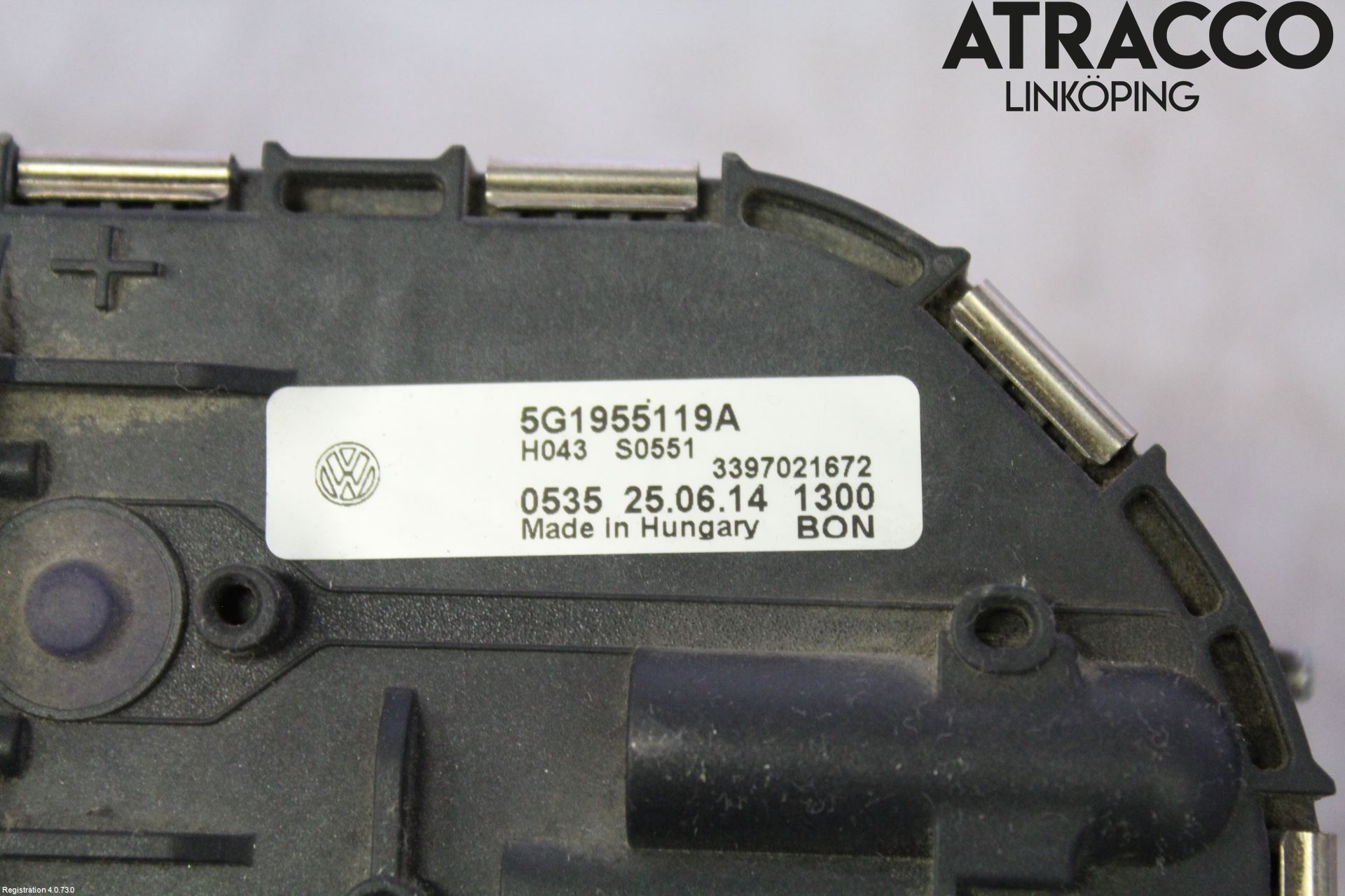 Volkswagen VW GOLF / E-GOLF VII 13-20 Torkarmotor Vindruta
