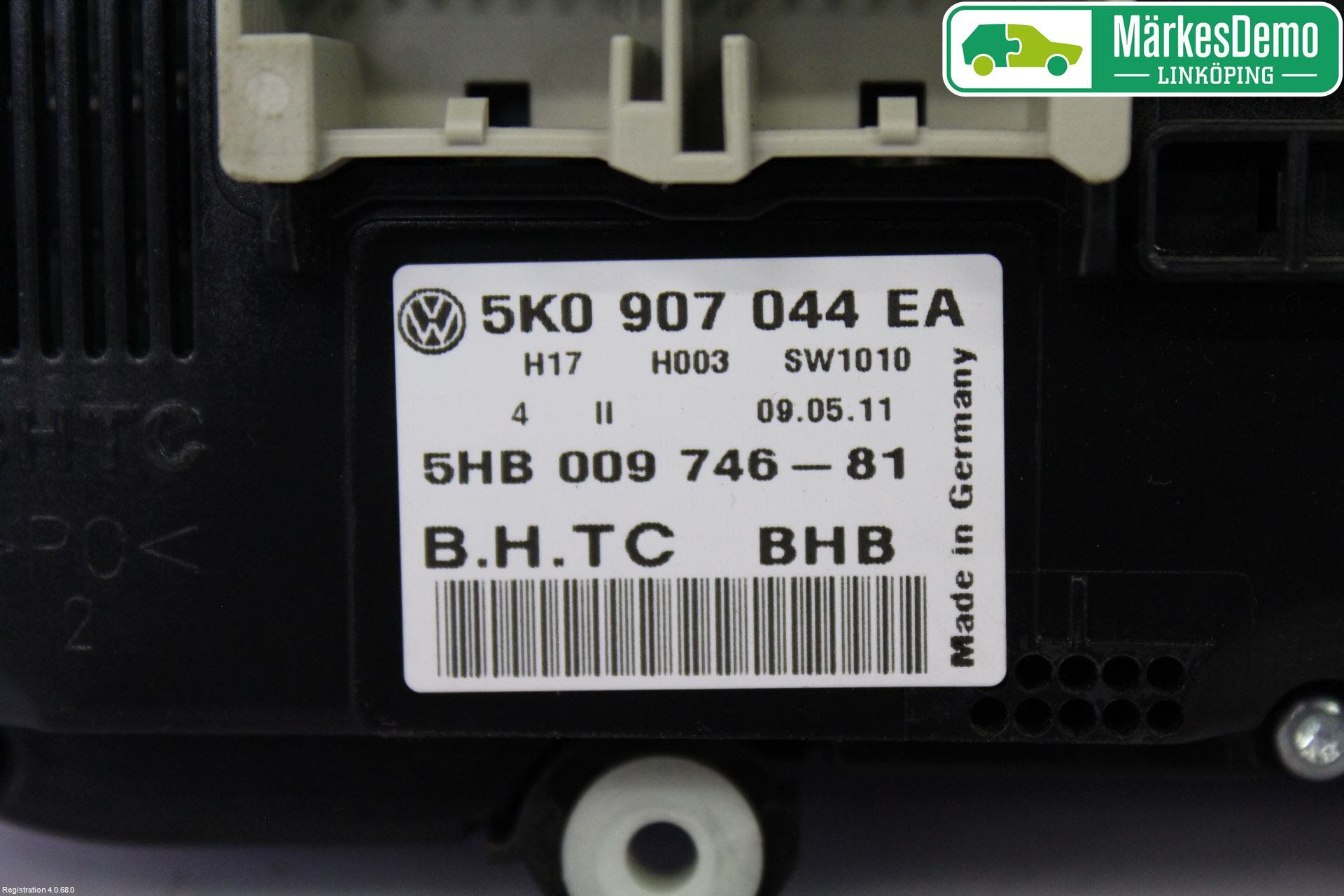 Volkswagen VW GOLF VI 09-13 Ac Styrenhet Ac Manöveren