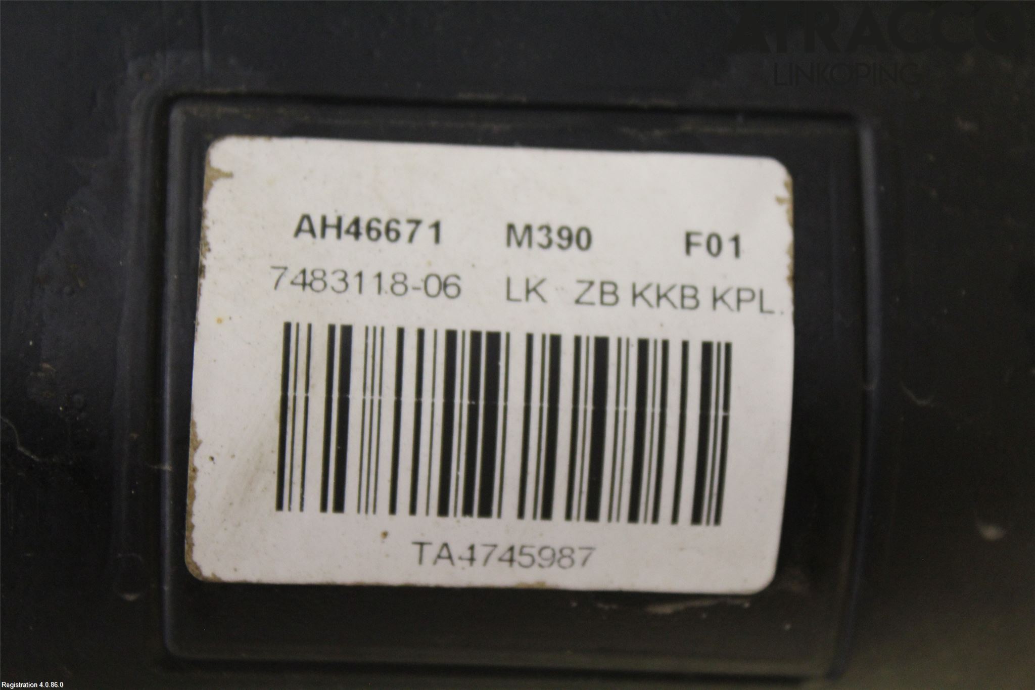 BMW 3 F30/F31/F80 12-19 Bränsletank