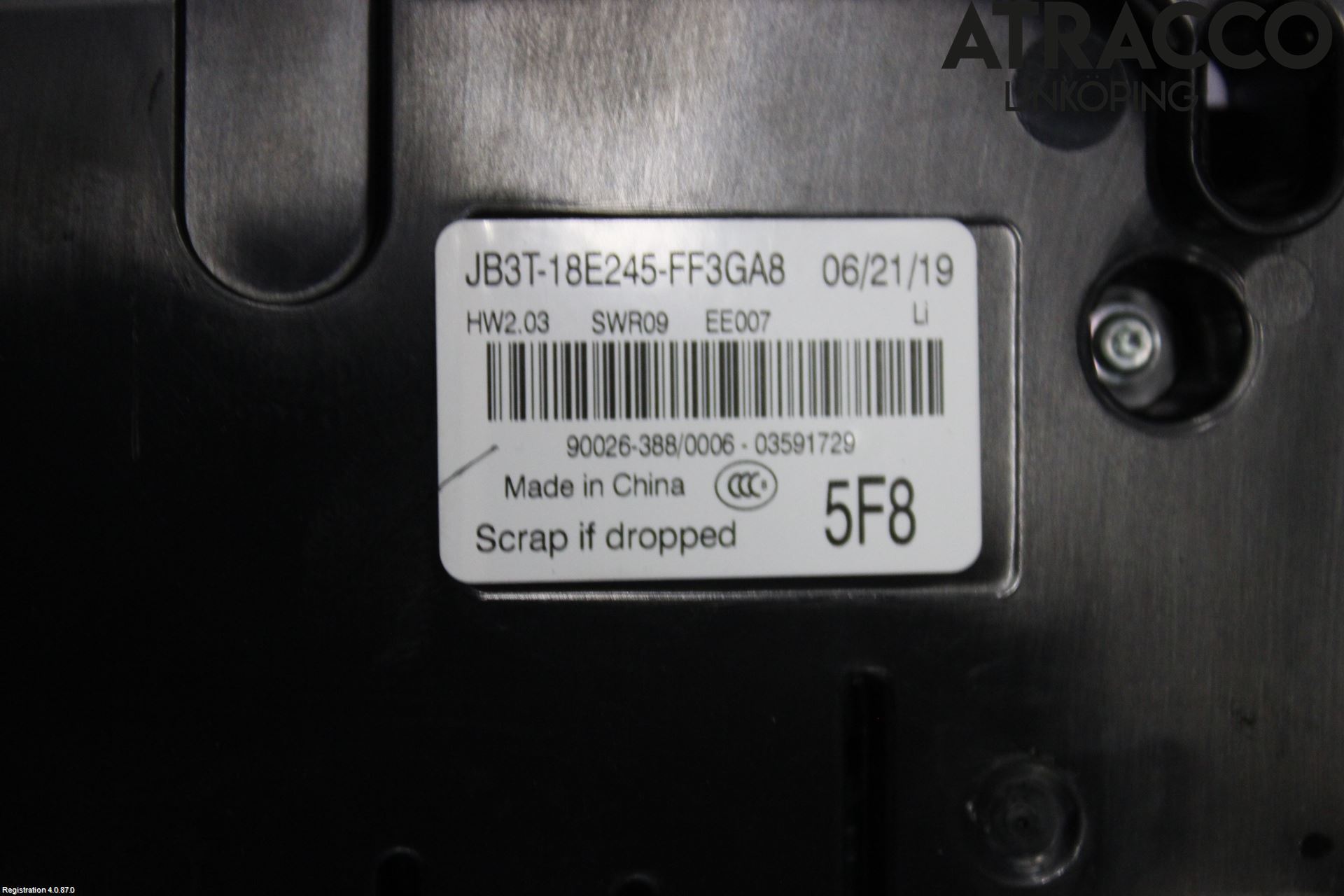 Ford RANGER EU 12-23 Ac Styrenhet Ac Manöveren