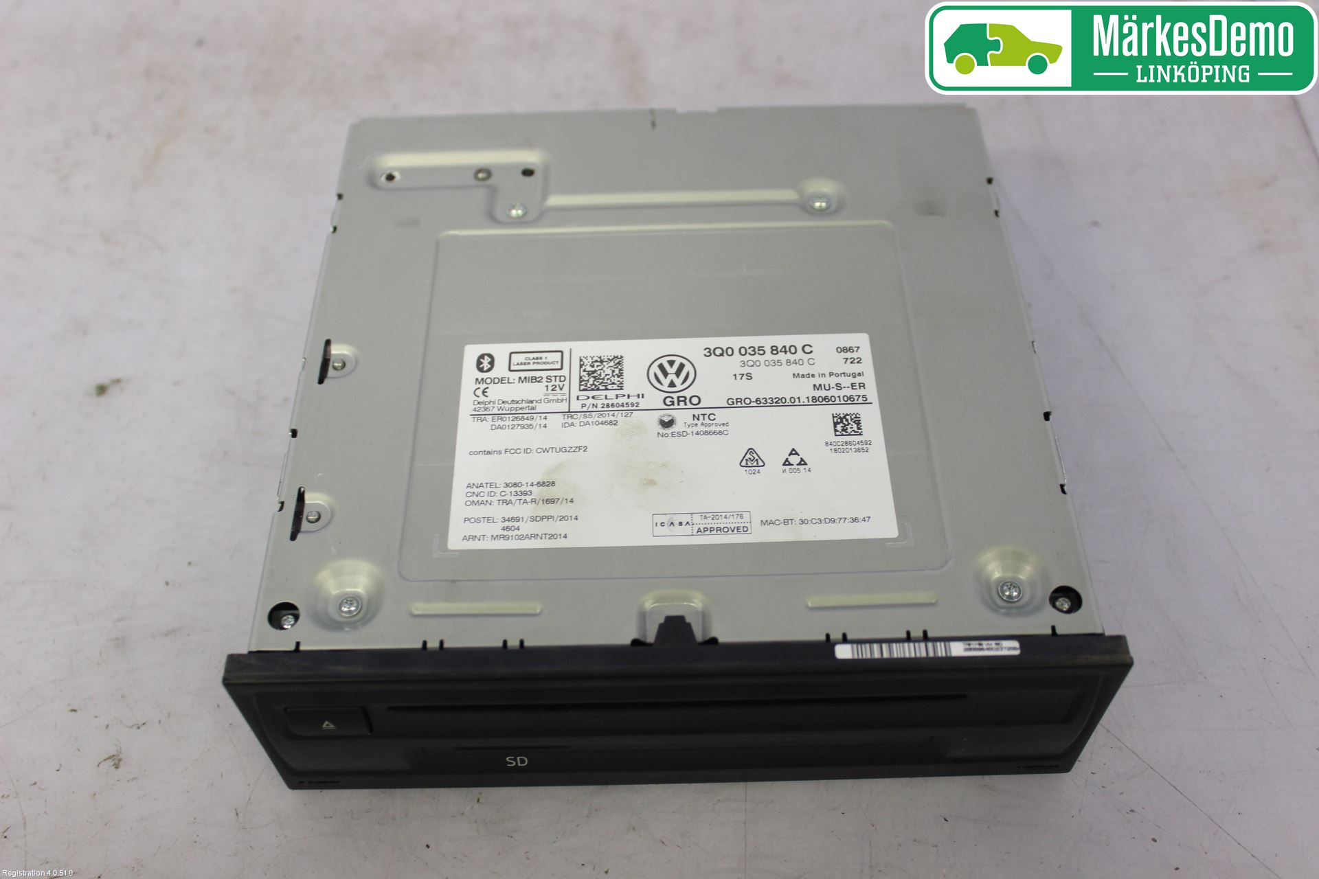 Volkswagen VW PASSAT 15-19 Cd Radio - Multimediapanel
