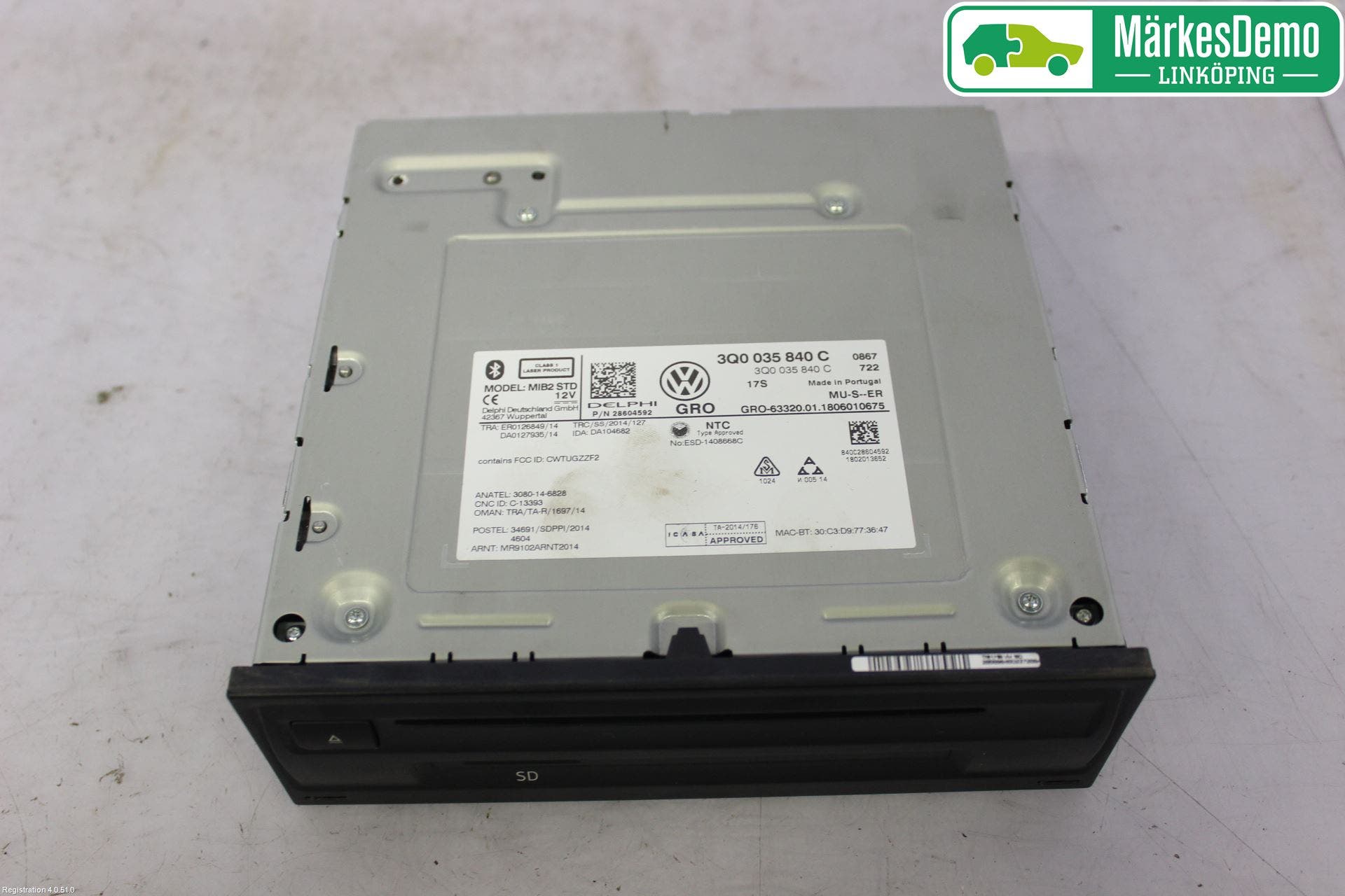 Volkswagen VW PASSAT 15-19 Cd Radio - Multimediapanel