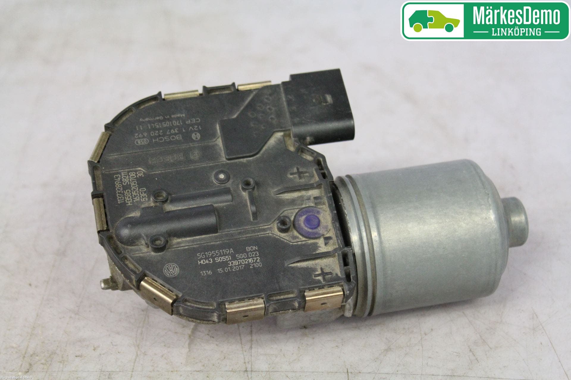 Volkswagen VW GOLF / E-GOLF VII 13-20 Torkarmotor Vindruta