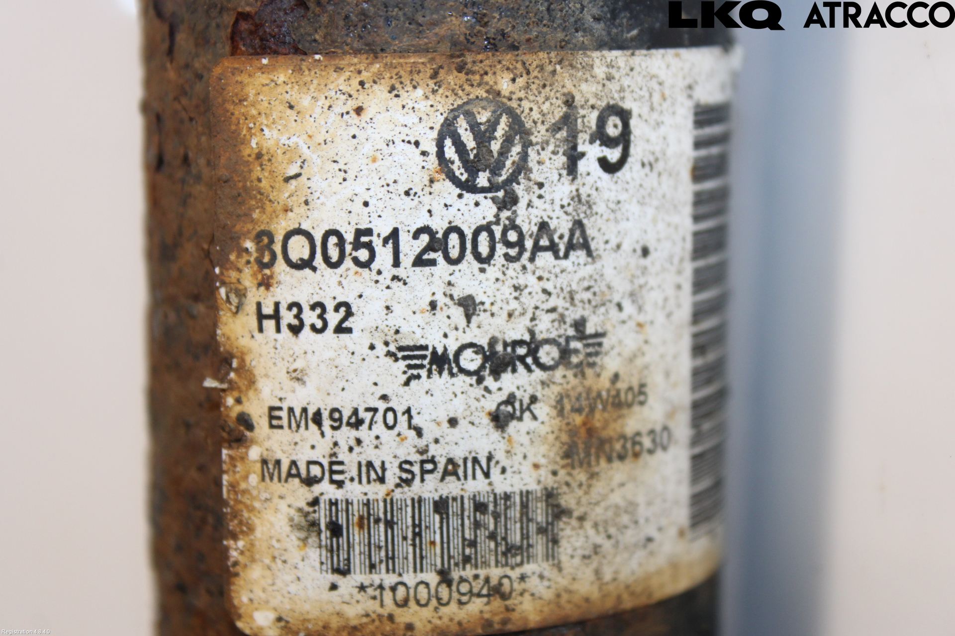 Volkswagen VW PASSAT 15-19 Stötdämpare Bak