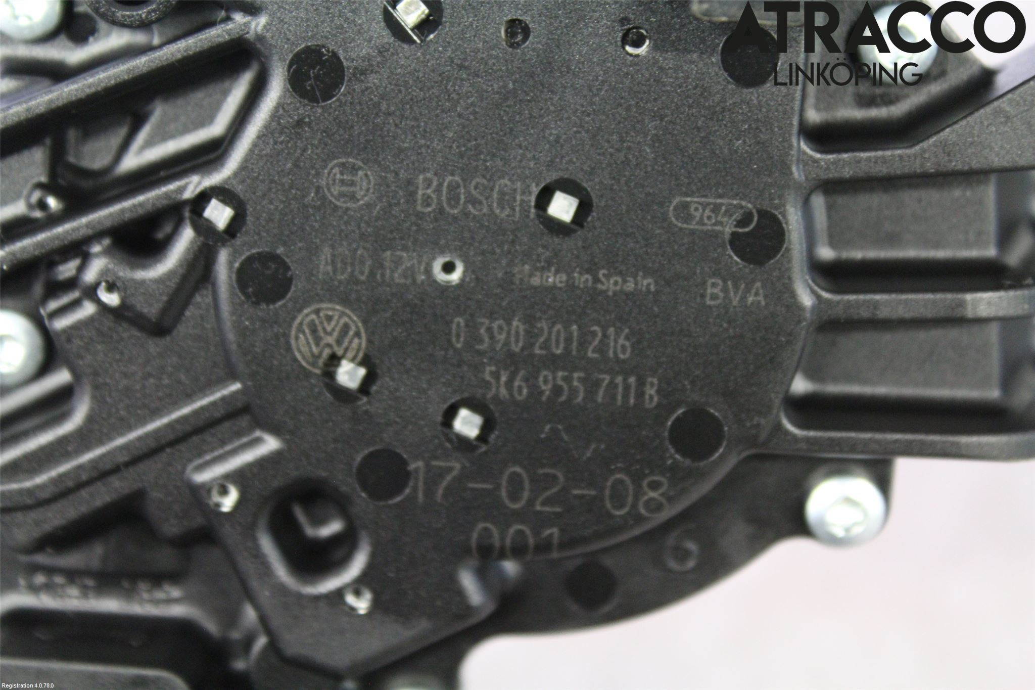 Volkswagen VW POLO 10-17 Torkarmotor Baklucka