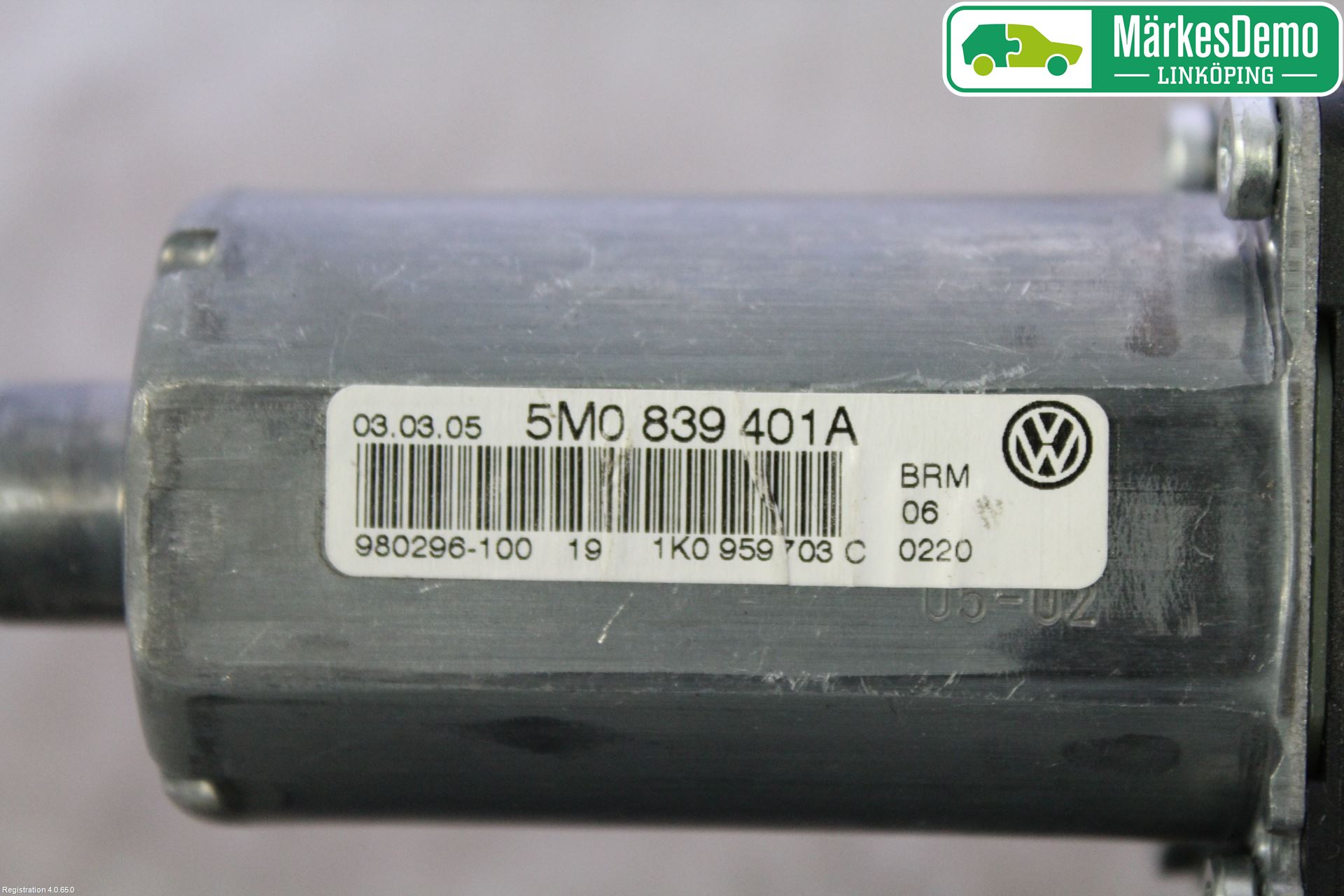 Volkswagen VW GOLF PLUS/CROSS GOLF 04-14 Fönsterhissmotor