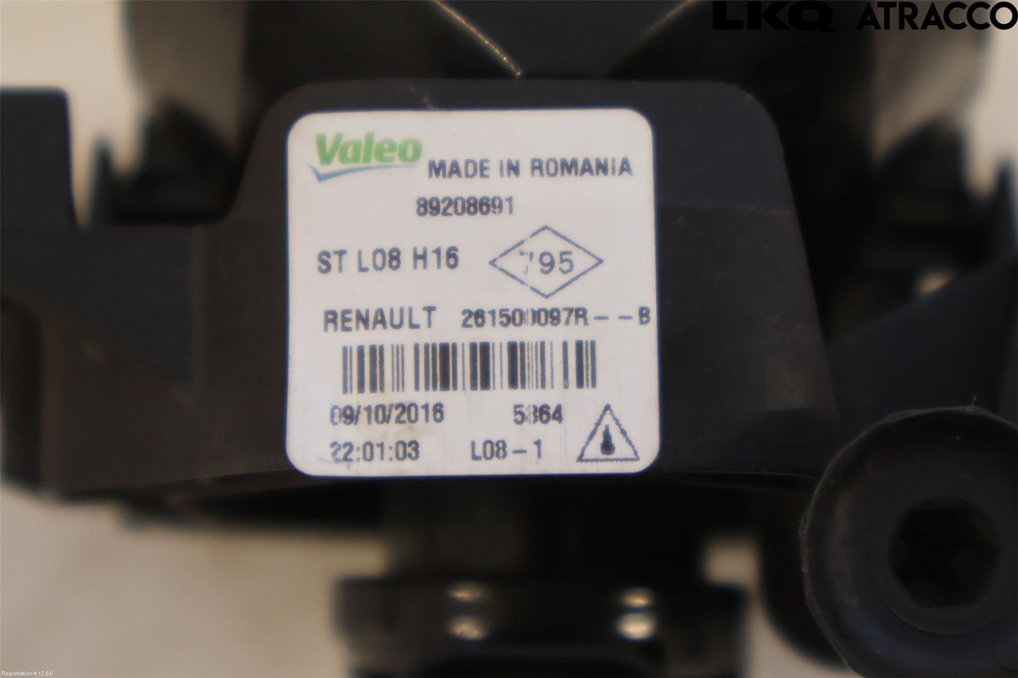 Renault MEGANE IV 16-23 Dimljus-Varselljus Fram