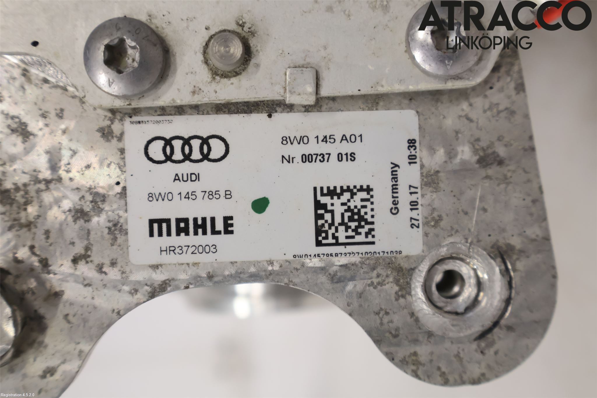 Audi A4/S4 B9 16-19 Laddluft-Intercooler Kyl