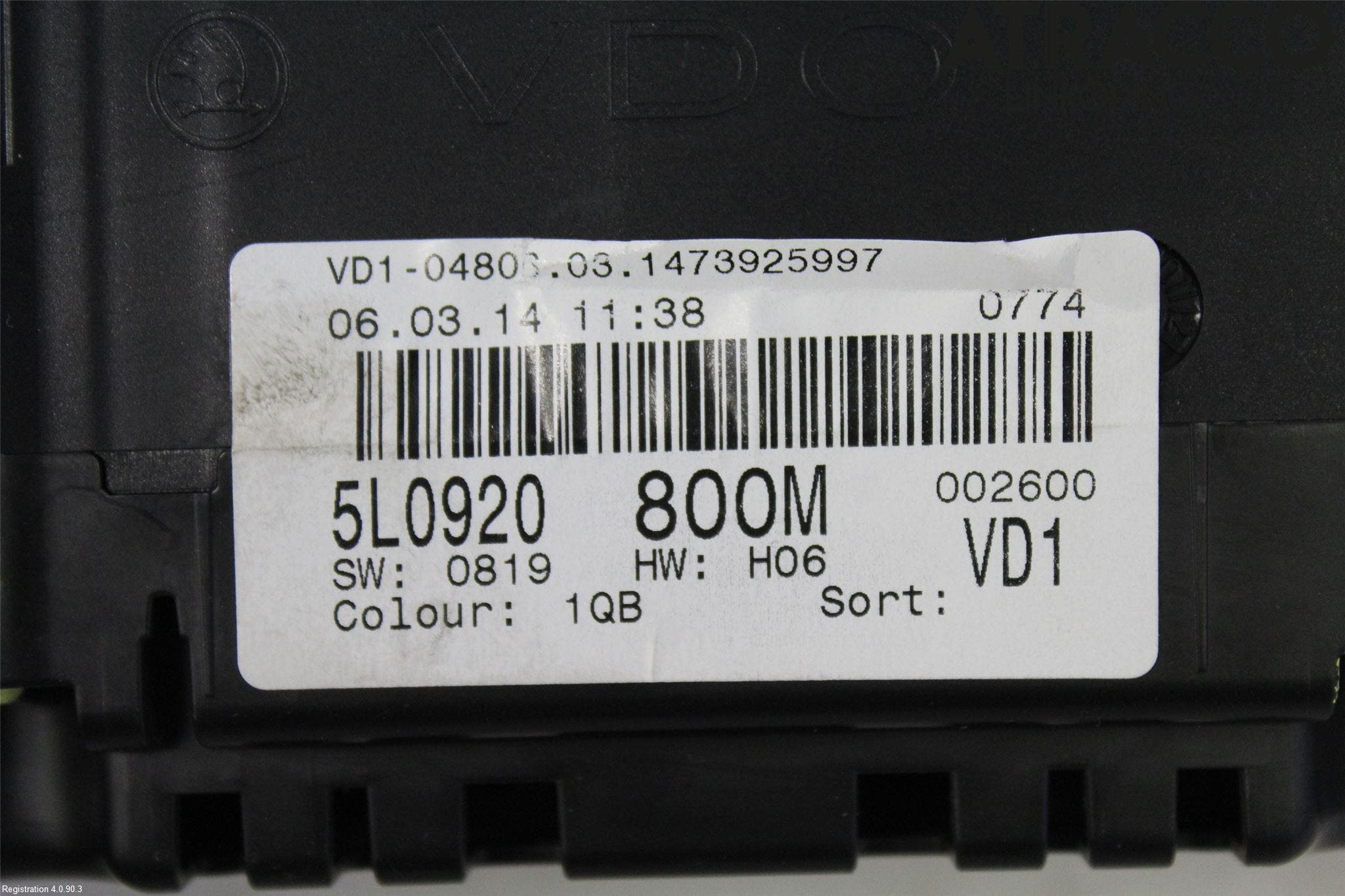 Skoda YETI Instrument Komb