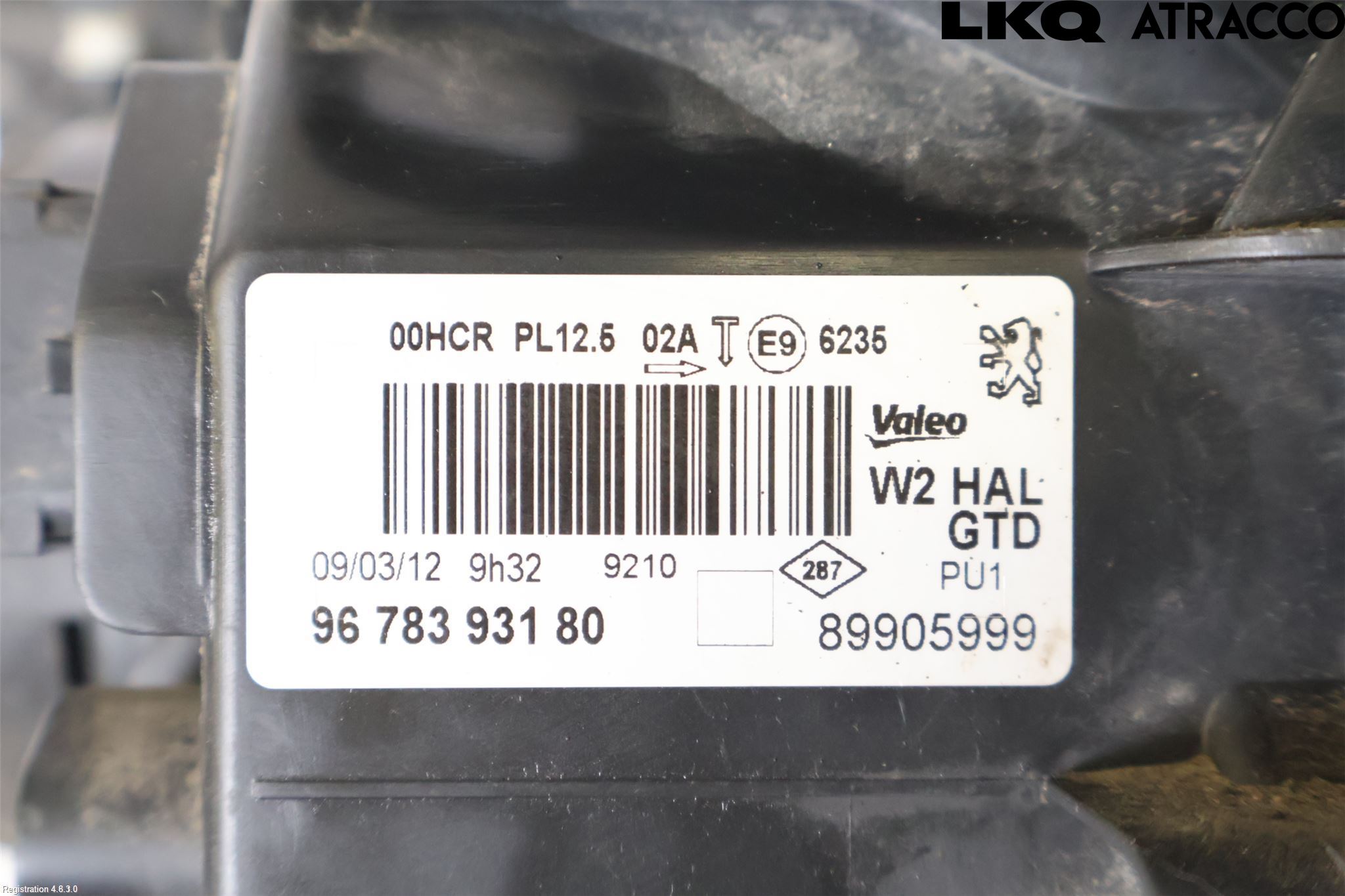 Peugeot 508 11-18 Strålkastare Vänster