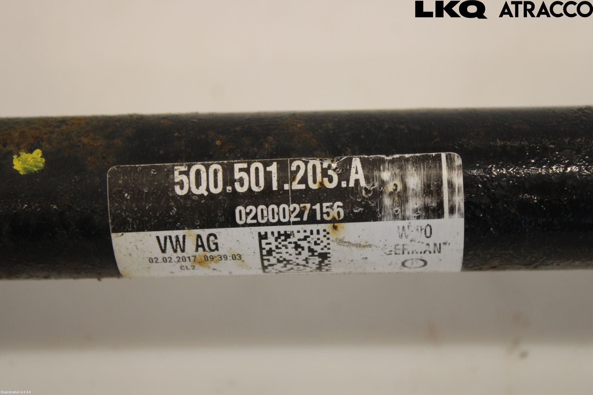 Volkswagen VW GOLF / E-GOLF VII 13-20 Drivaxel Bak Vänster