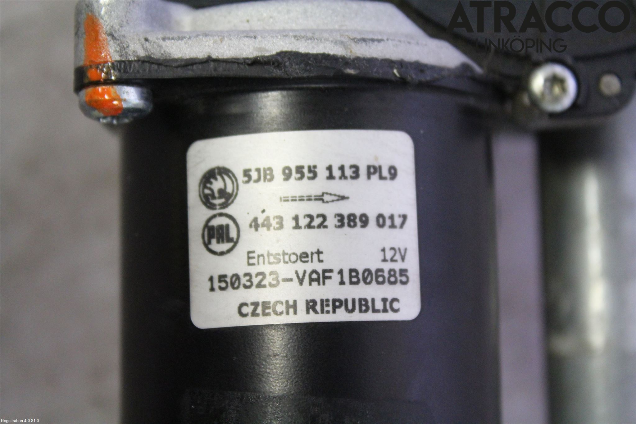 Skoda FABIA 15-21 Torkarmotor Vindruta