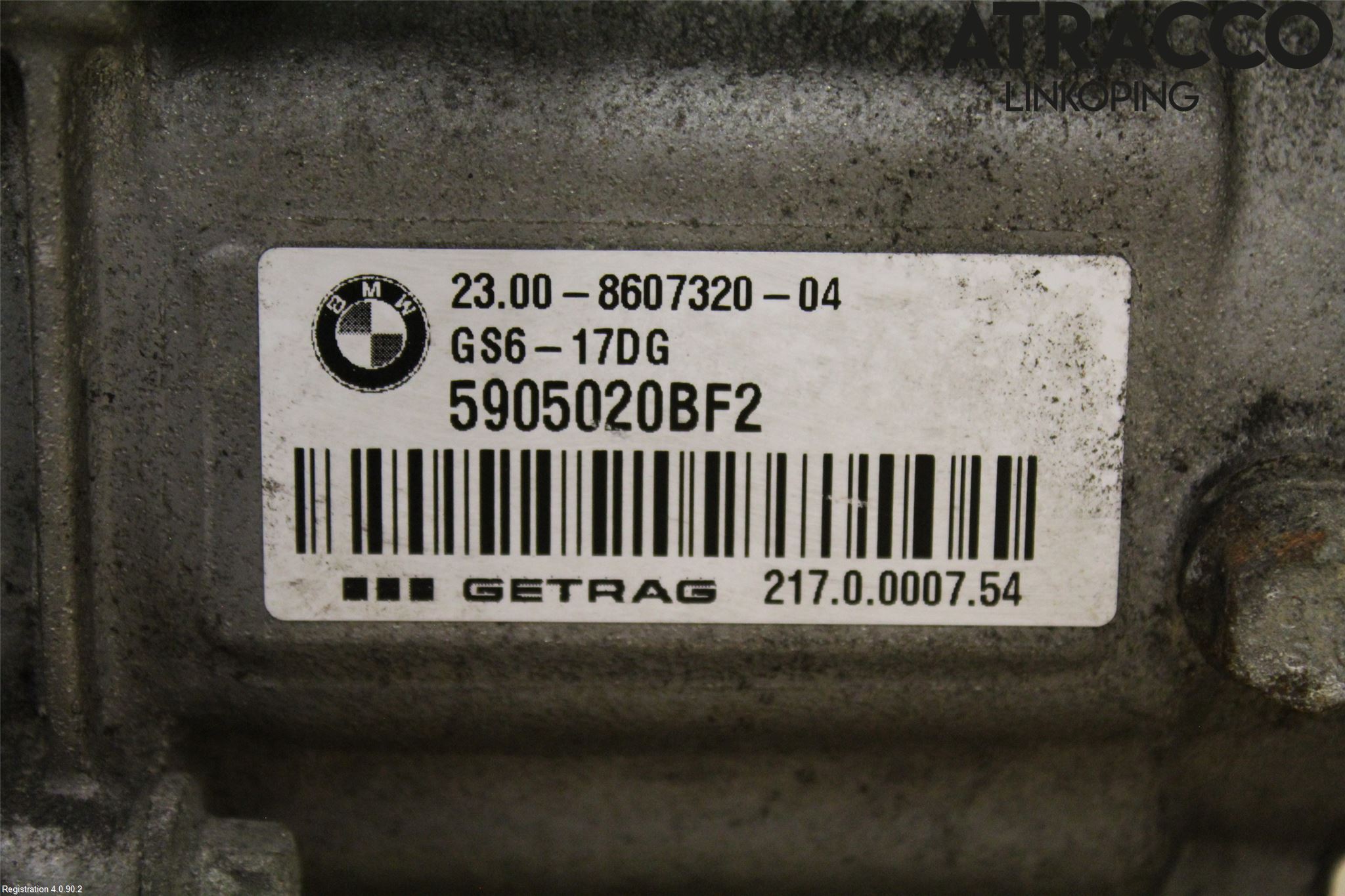 BMW 3 F30/F31/F80 12-19 Växellåda Man 6 Vxl