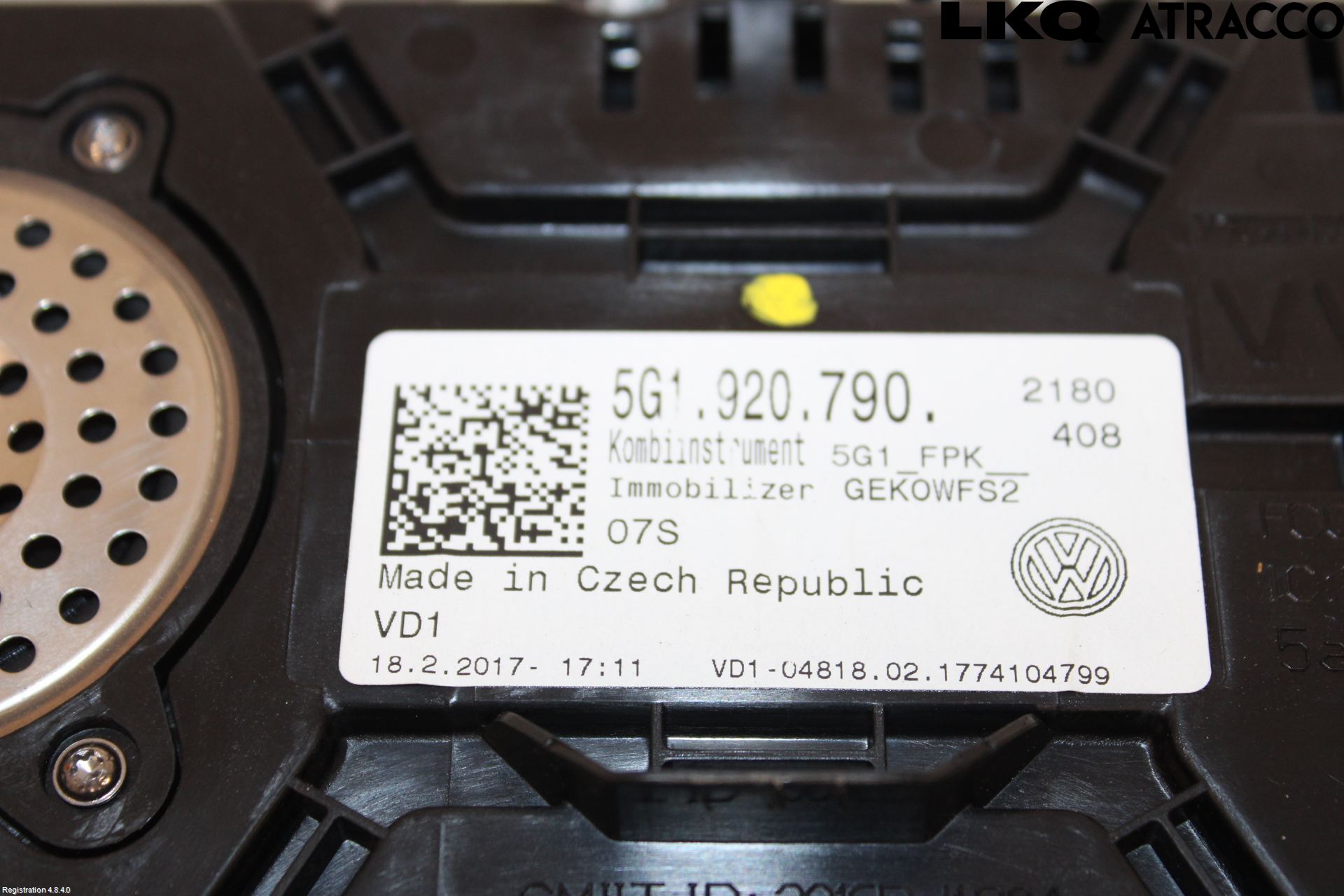 Volkswagen VW GOLF / E-GOLF VII 13-20 Instrument Komb