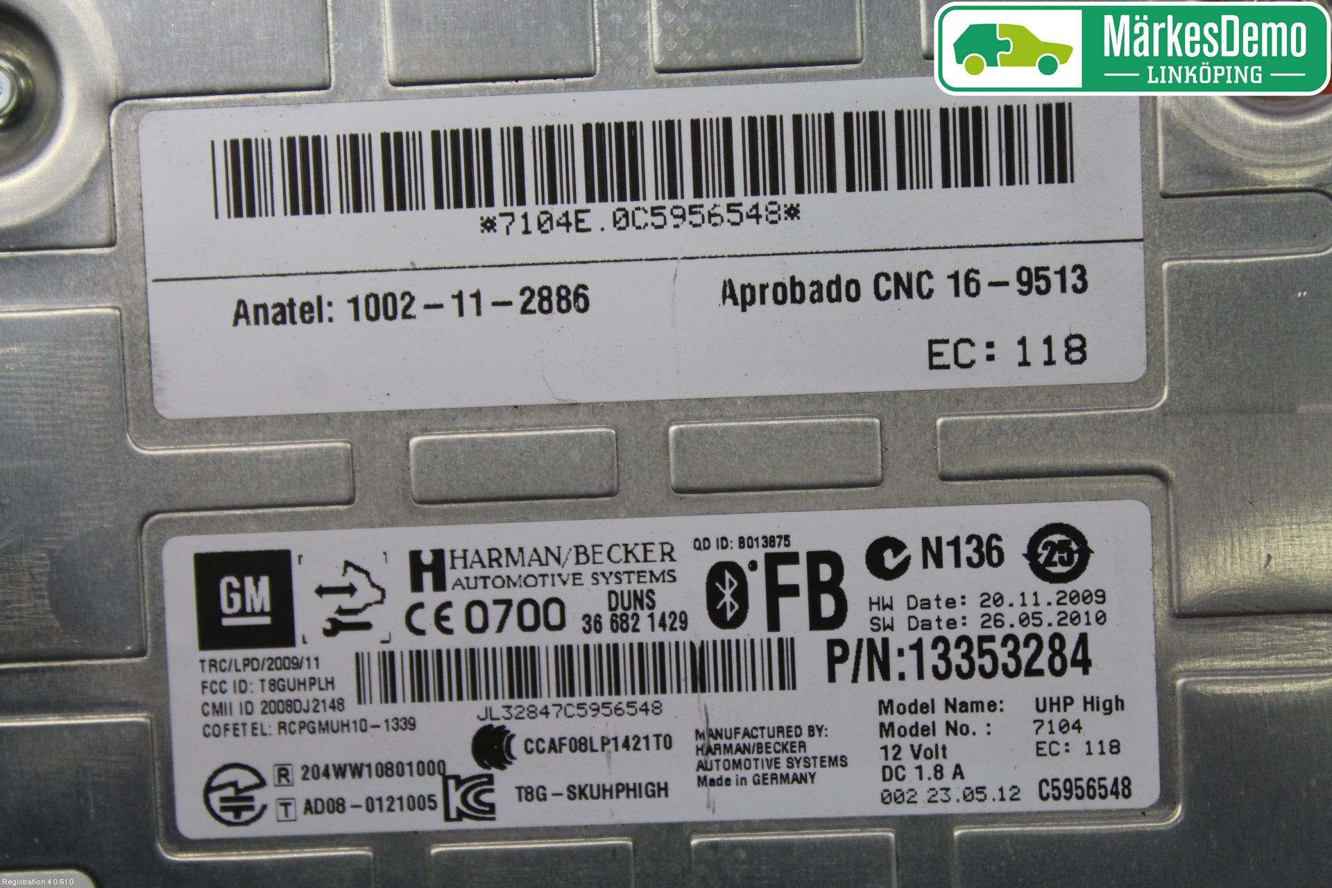 Opel INSIGNIA 09-16 Styrenhet Övrigt