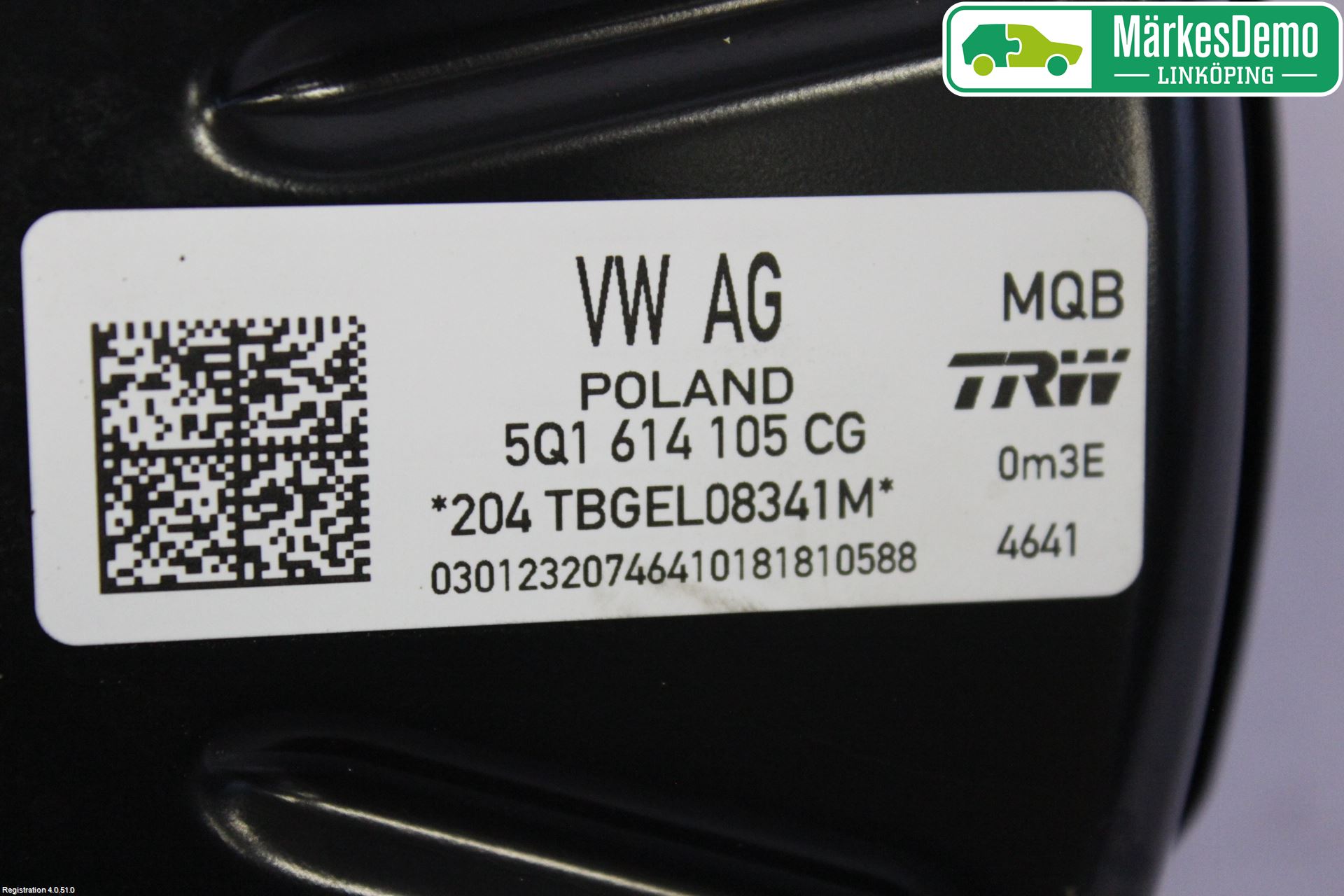 Volkswagen VW PASSAT 15-19 Bromsservo