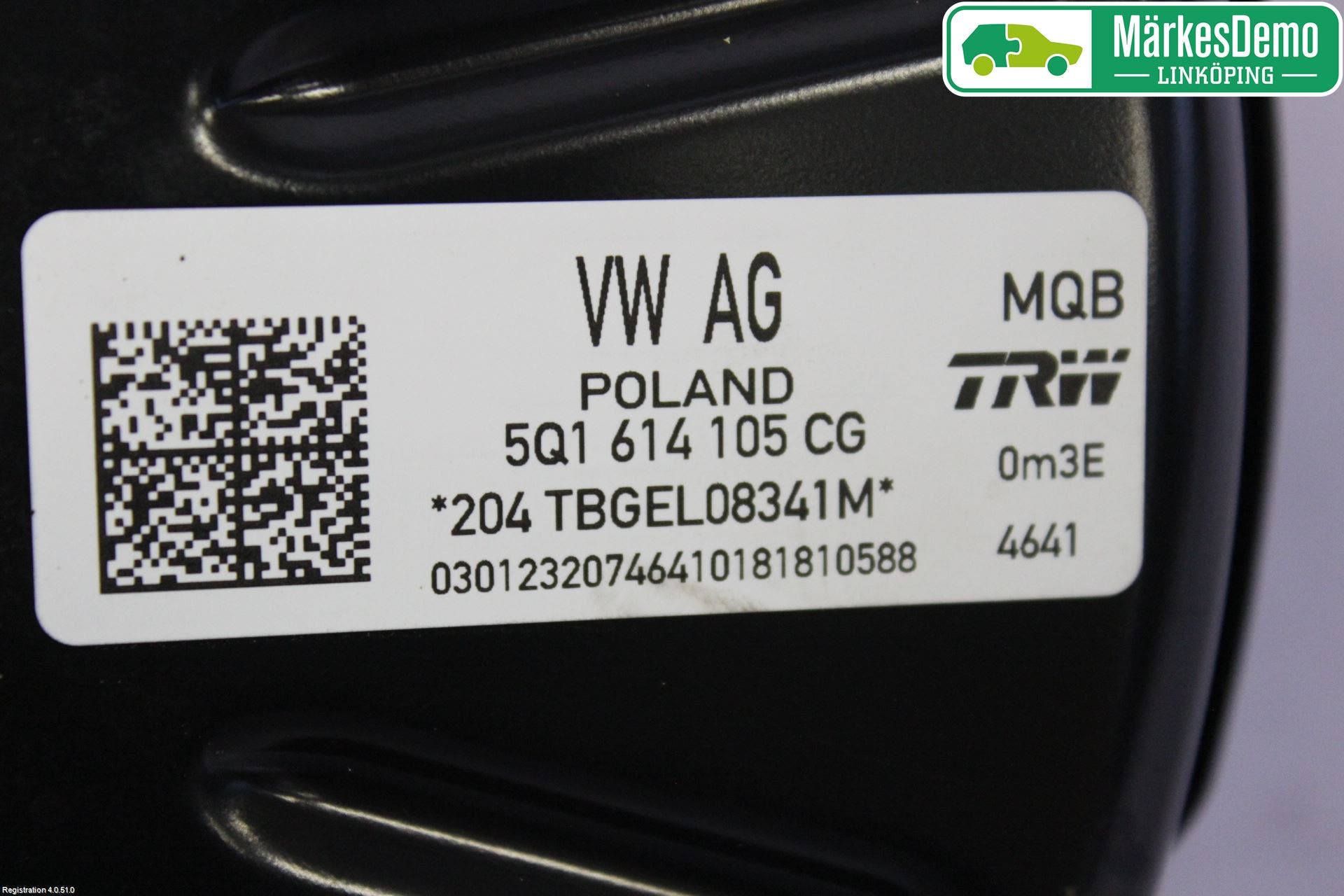 Volkswagen VW PASSAT 15-19 Bromsservo