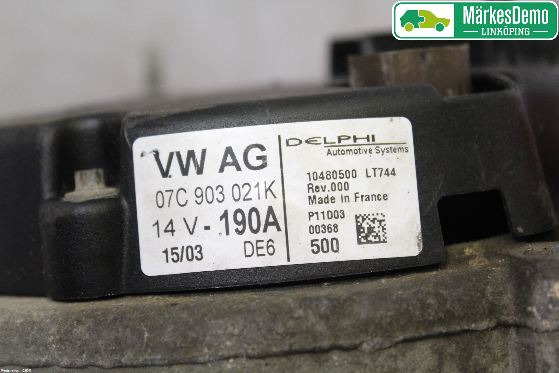 Volkswagen VW TOUAREG 7L 03-10 Generator
