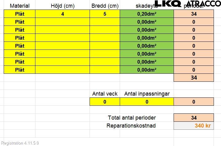 Skoda FABIA 15-21 Dörr Bak Höger