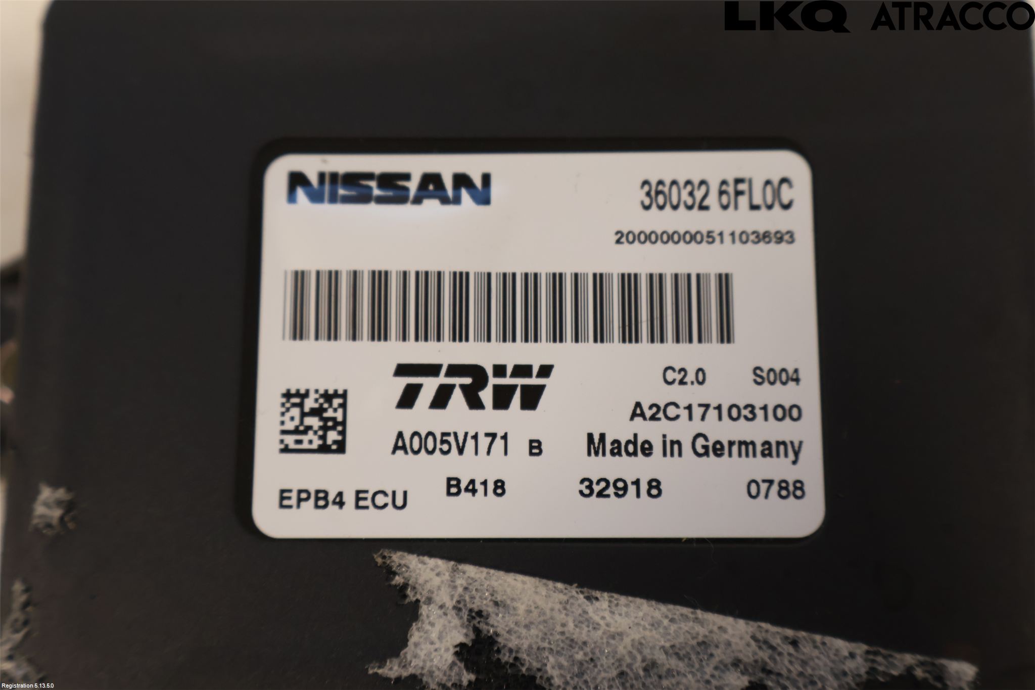 Nissan QASHQAI 17-21 Styrenhet Parkbroms Epb