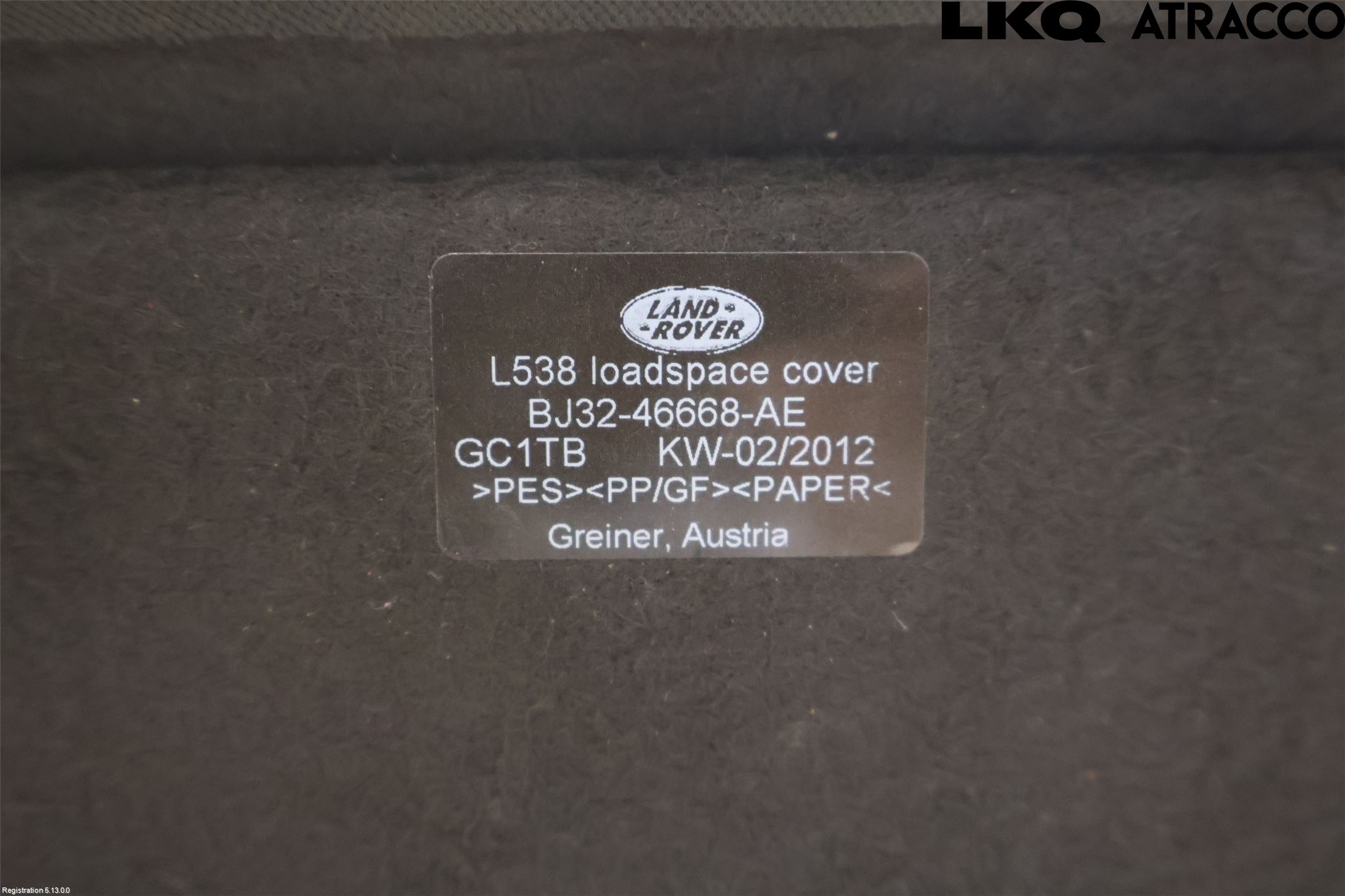 Landrover LAND ROVER RANGE ROVER EVOQUE (L538) 11-18 Hatthylla