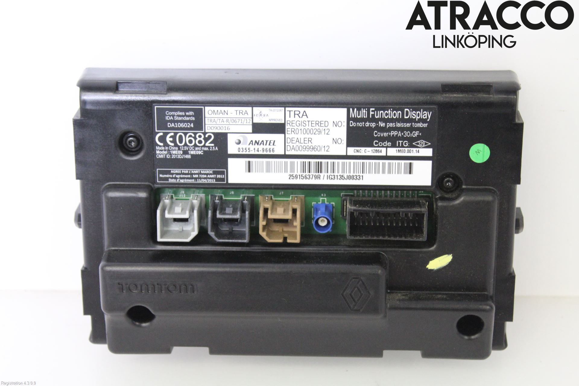 Renault KANGOO II 15-21 Multifunktionsdisplay