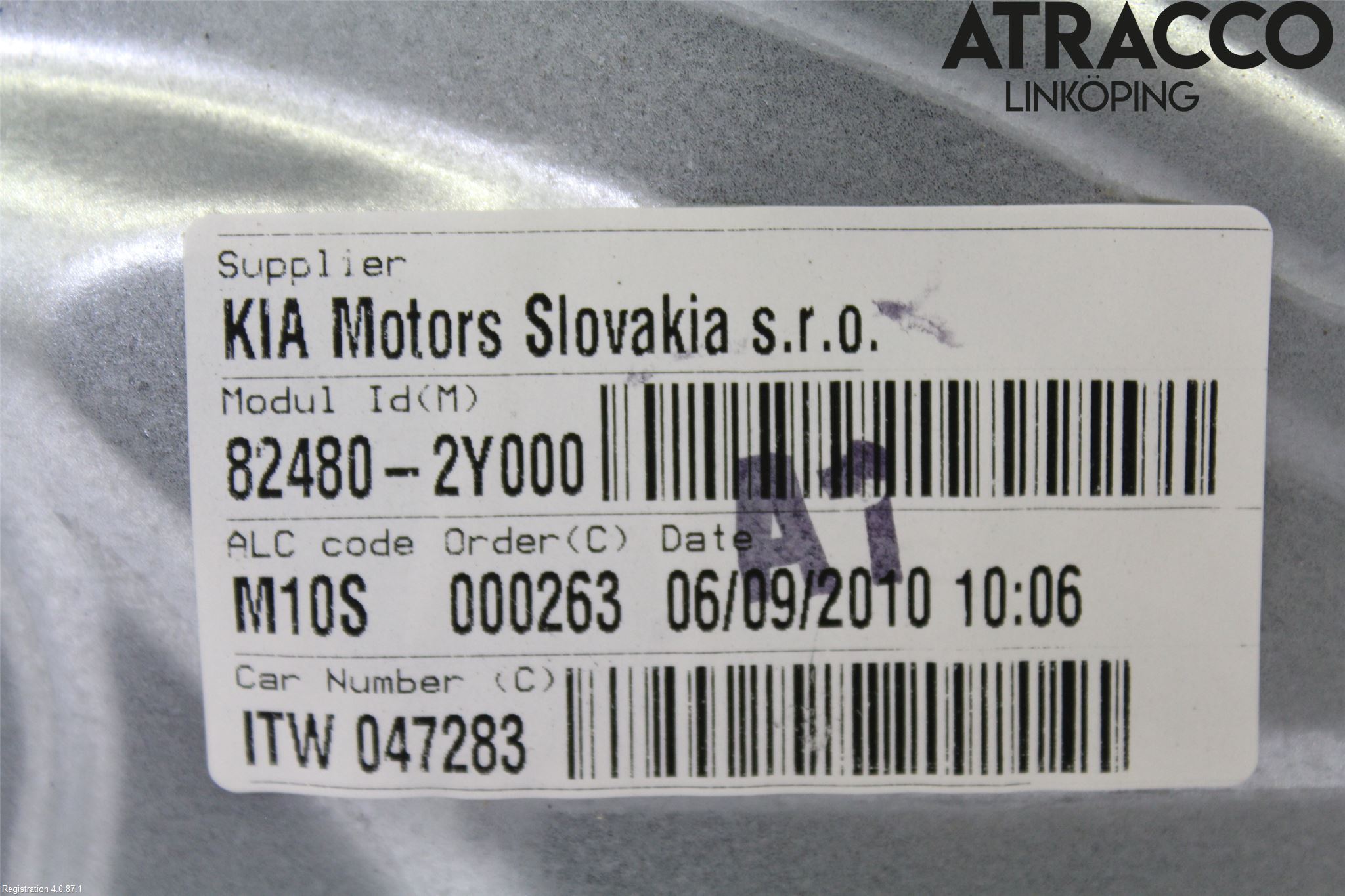 Hyundai ix35 Fönsterhissmekanism