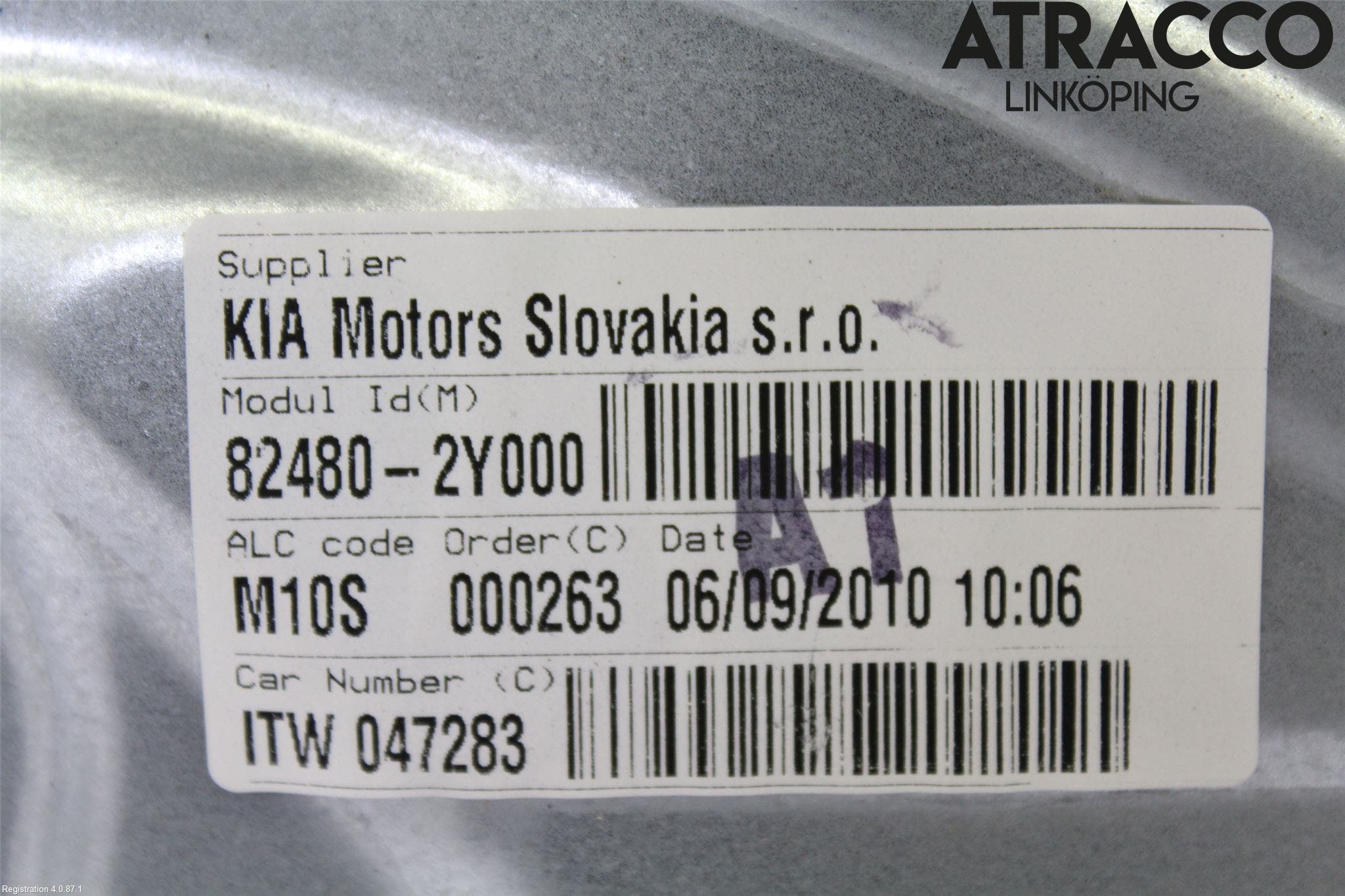 Hyundai ix35 Fönsterhissmekanism