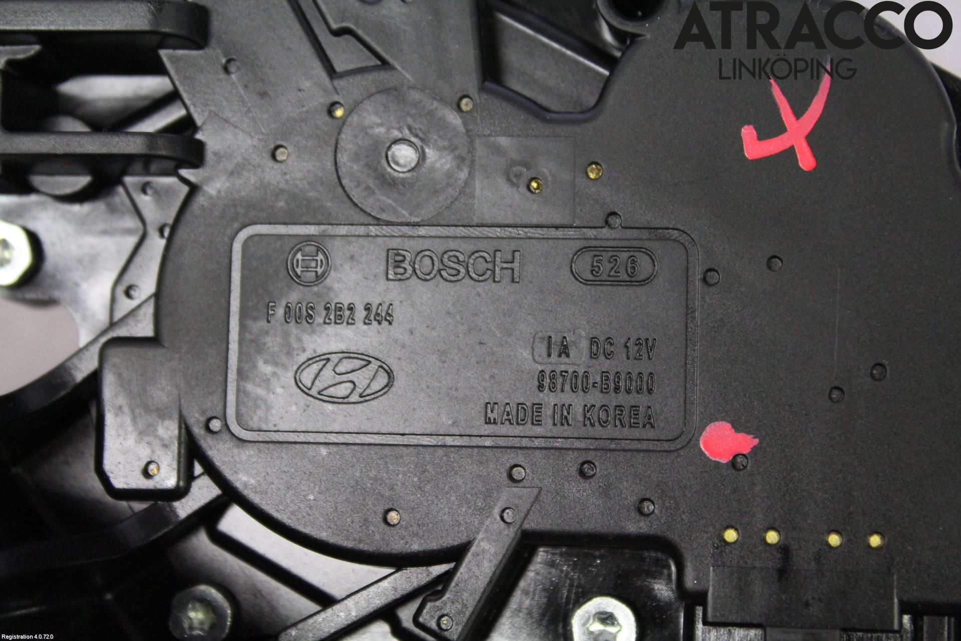 Hyundai i10 BA 14-16 Torkarmotor Baklucka
