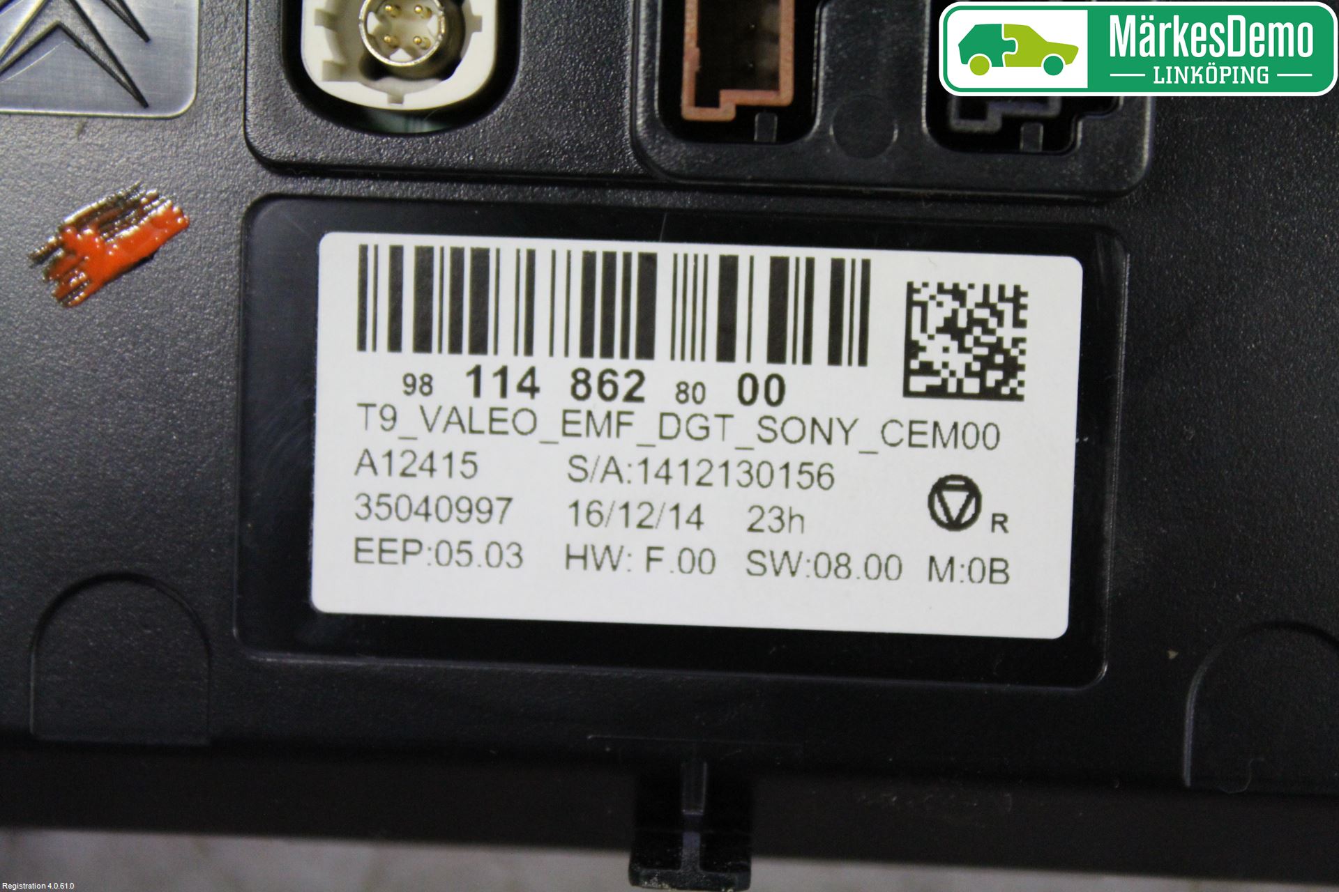 Peugeot 308 14-21 Multifunktionsdisplay