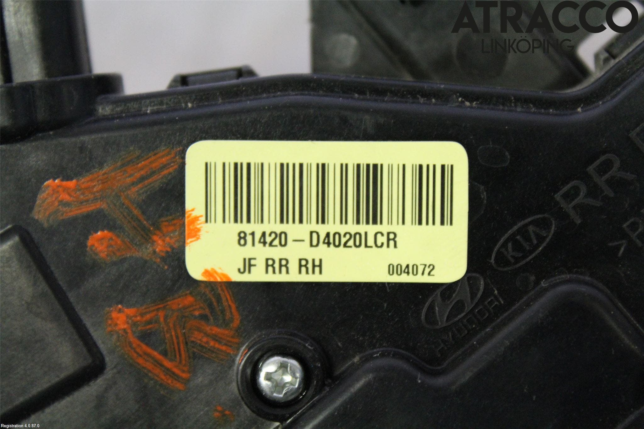 Kia OPTIMA 16-20 Låskista-Dörrlås