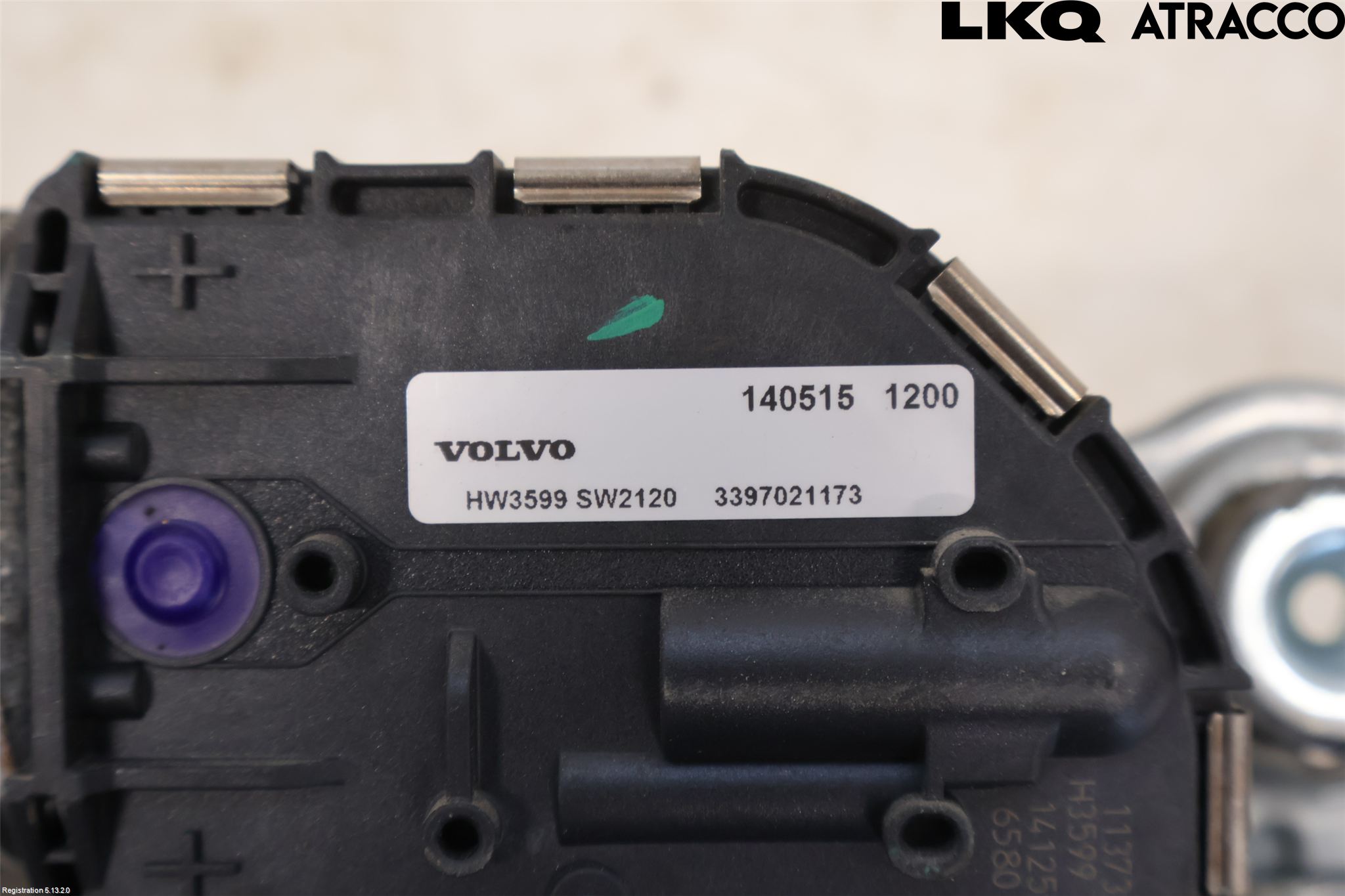 Volvo V60 14-18 Torkarmekanism Vindruta